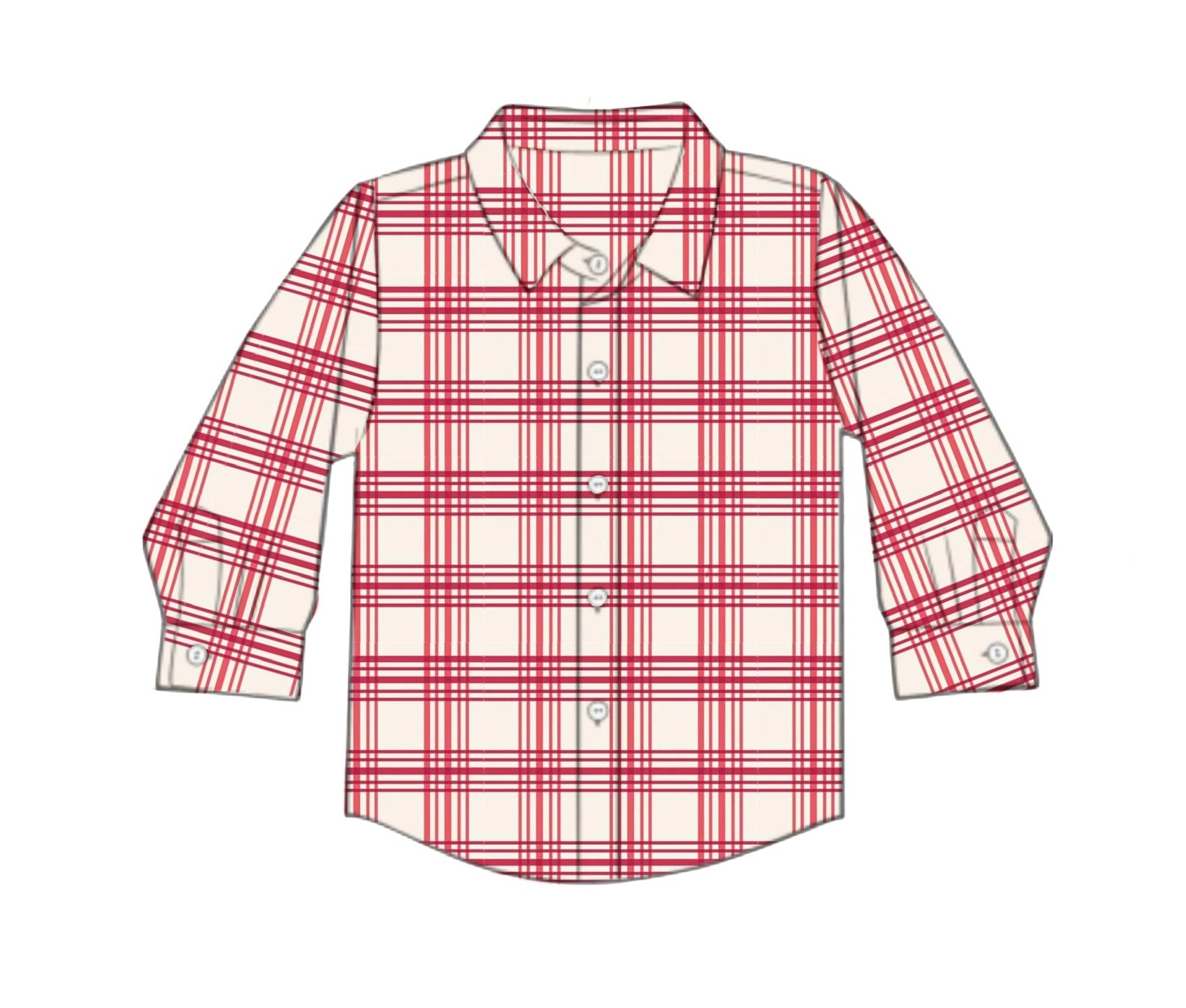 Santa Toile Adult Button Down