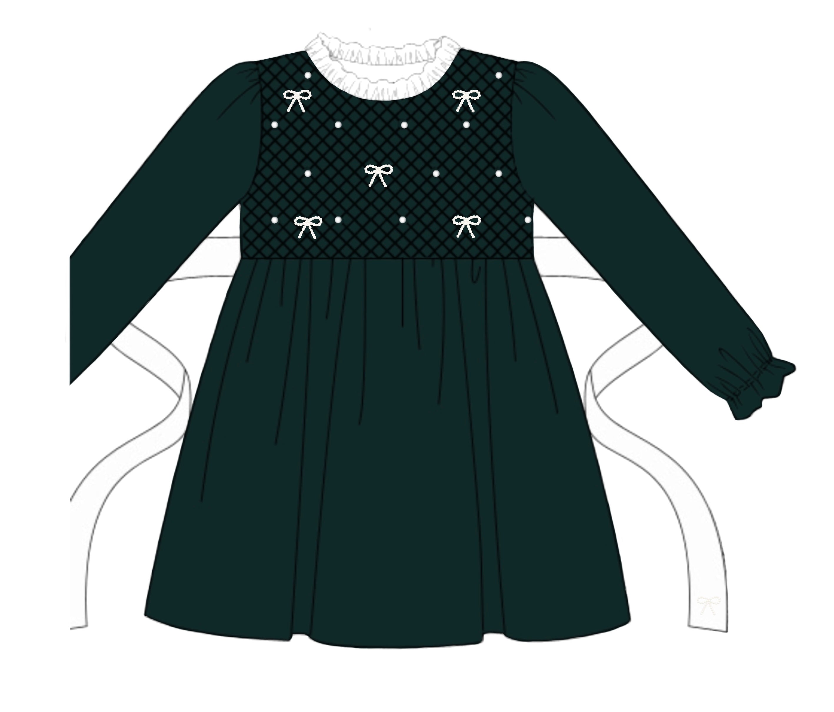 PO91 Velvet & Pearls Dress