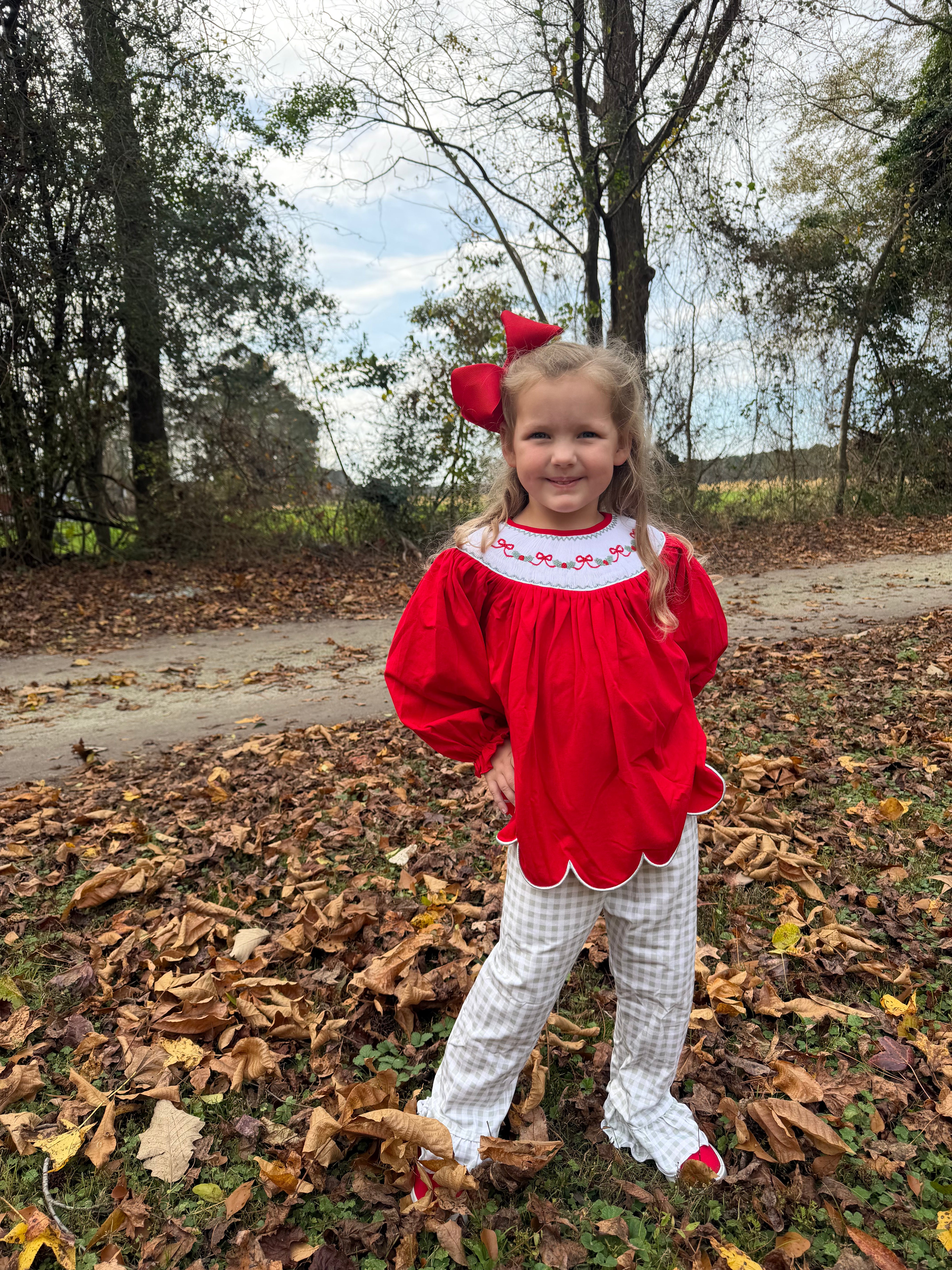 Bows & Holly Pant Set