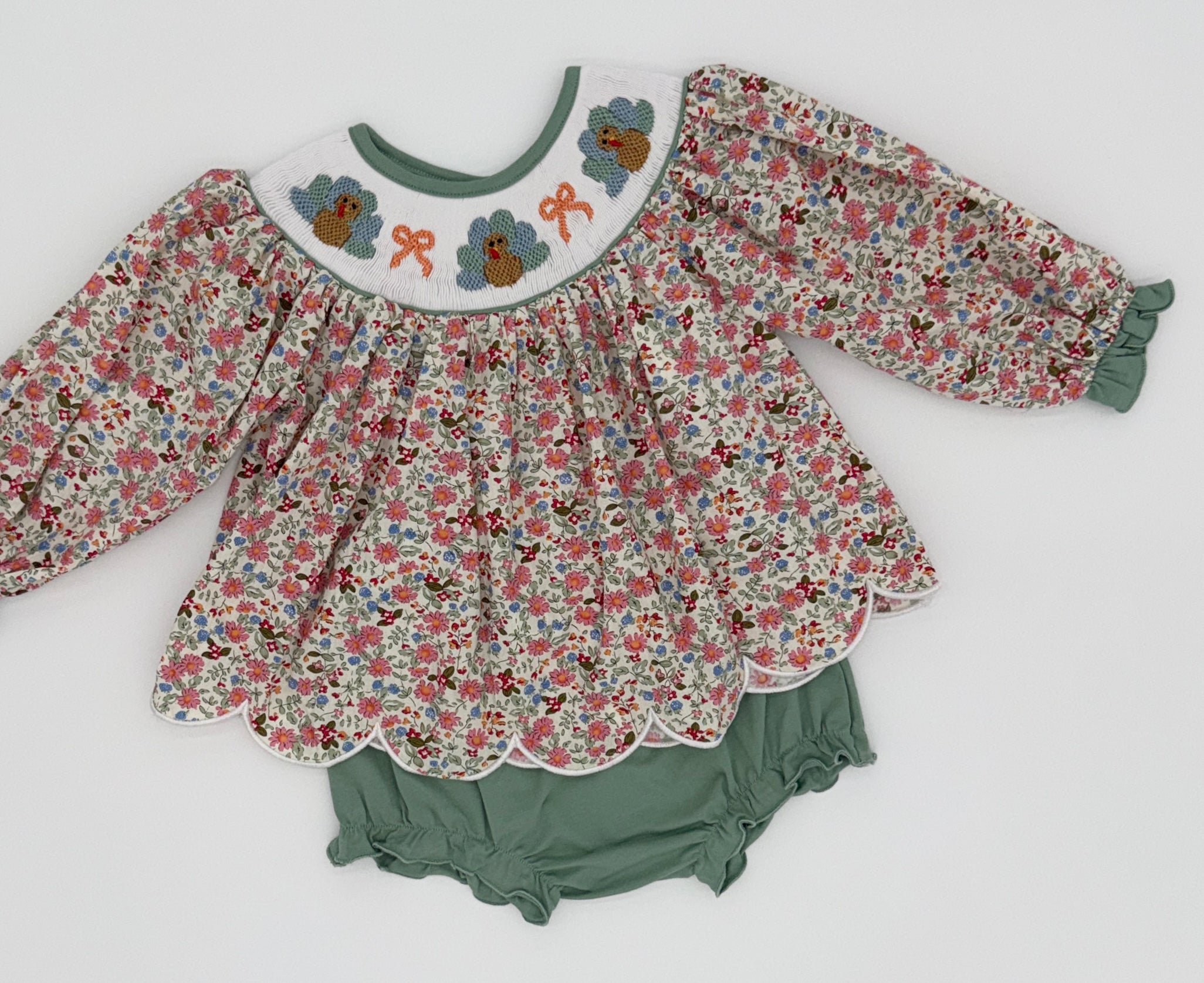 Feldspar & Floral Turkeys Bloomer Set