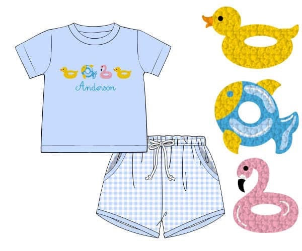 PO86 Sweet Summertime Boy Short Set