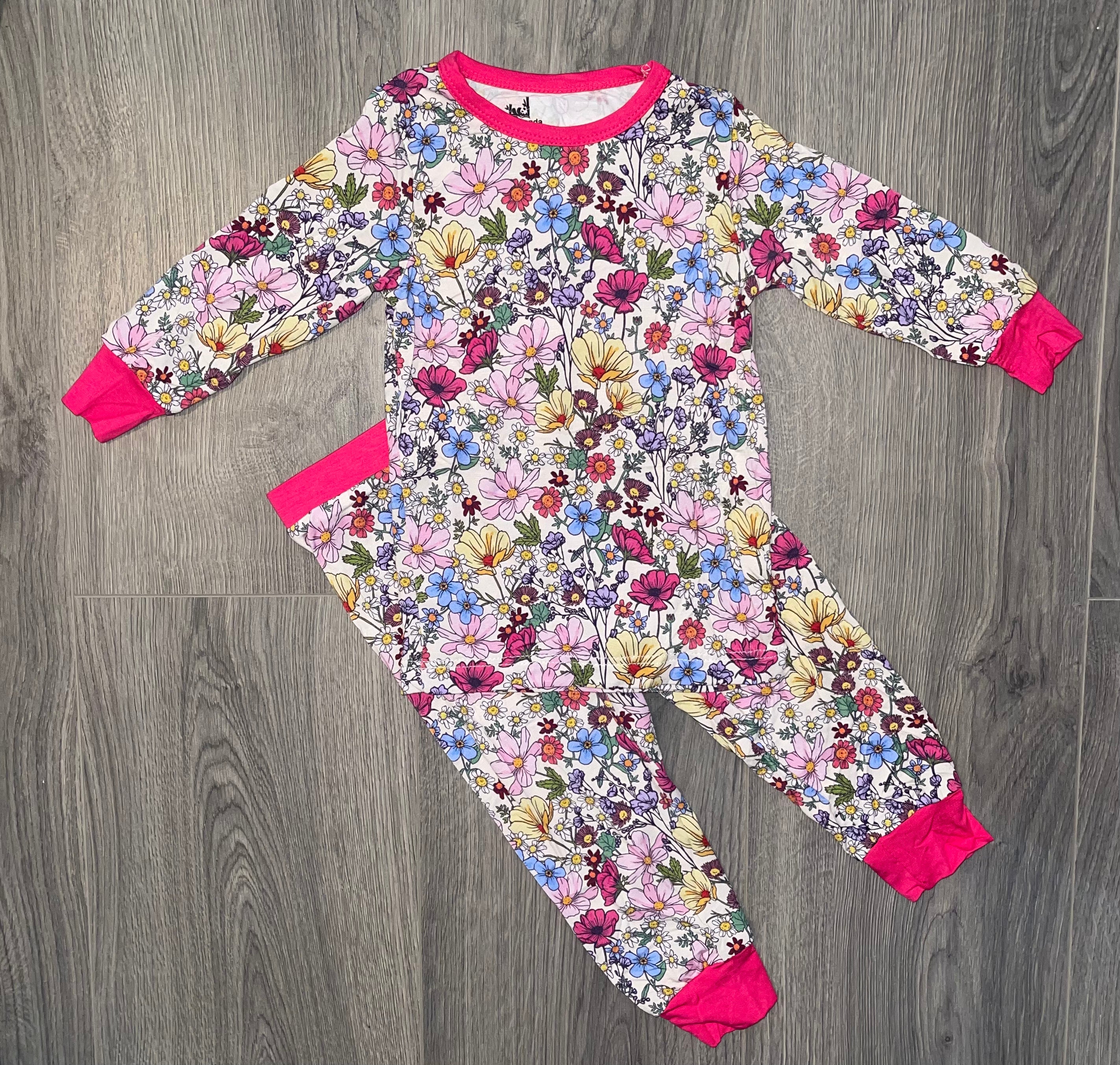 Bamboo Karalyne Floral LS 2pc. Set