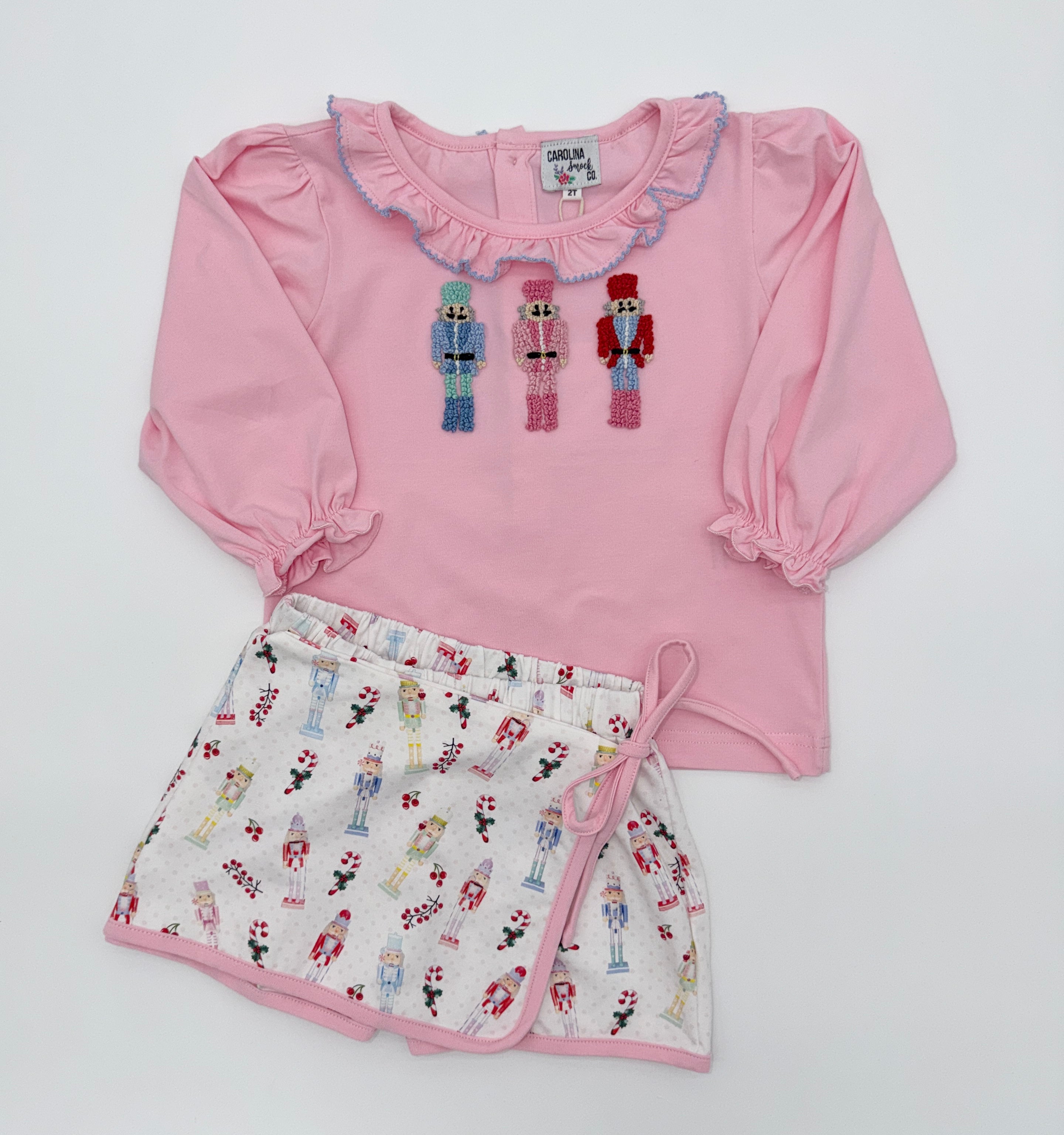 Pastel Nutcrackers Skort Set
