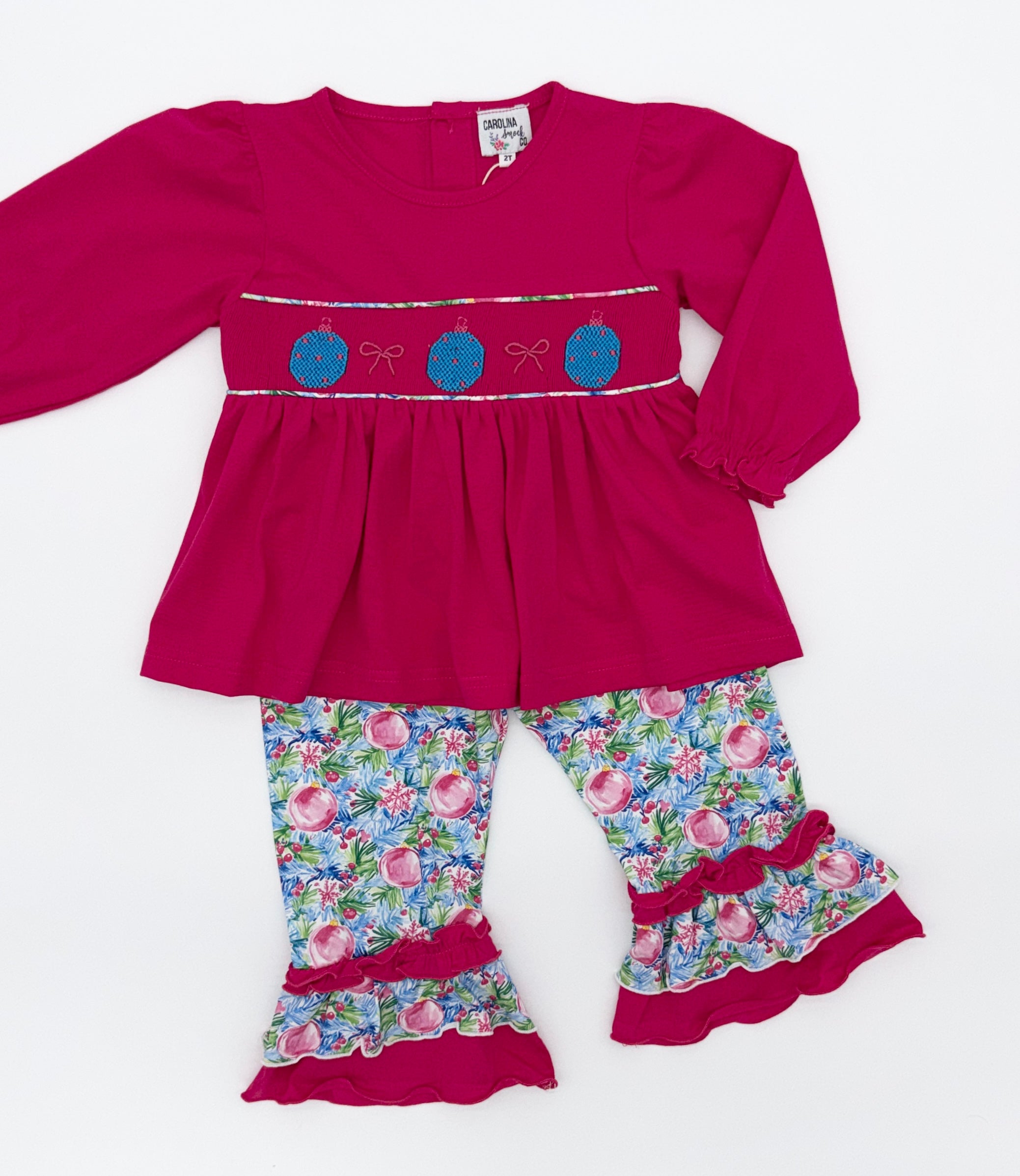 Colorful Christmas Pant Set