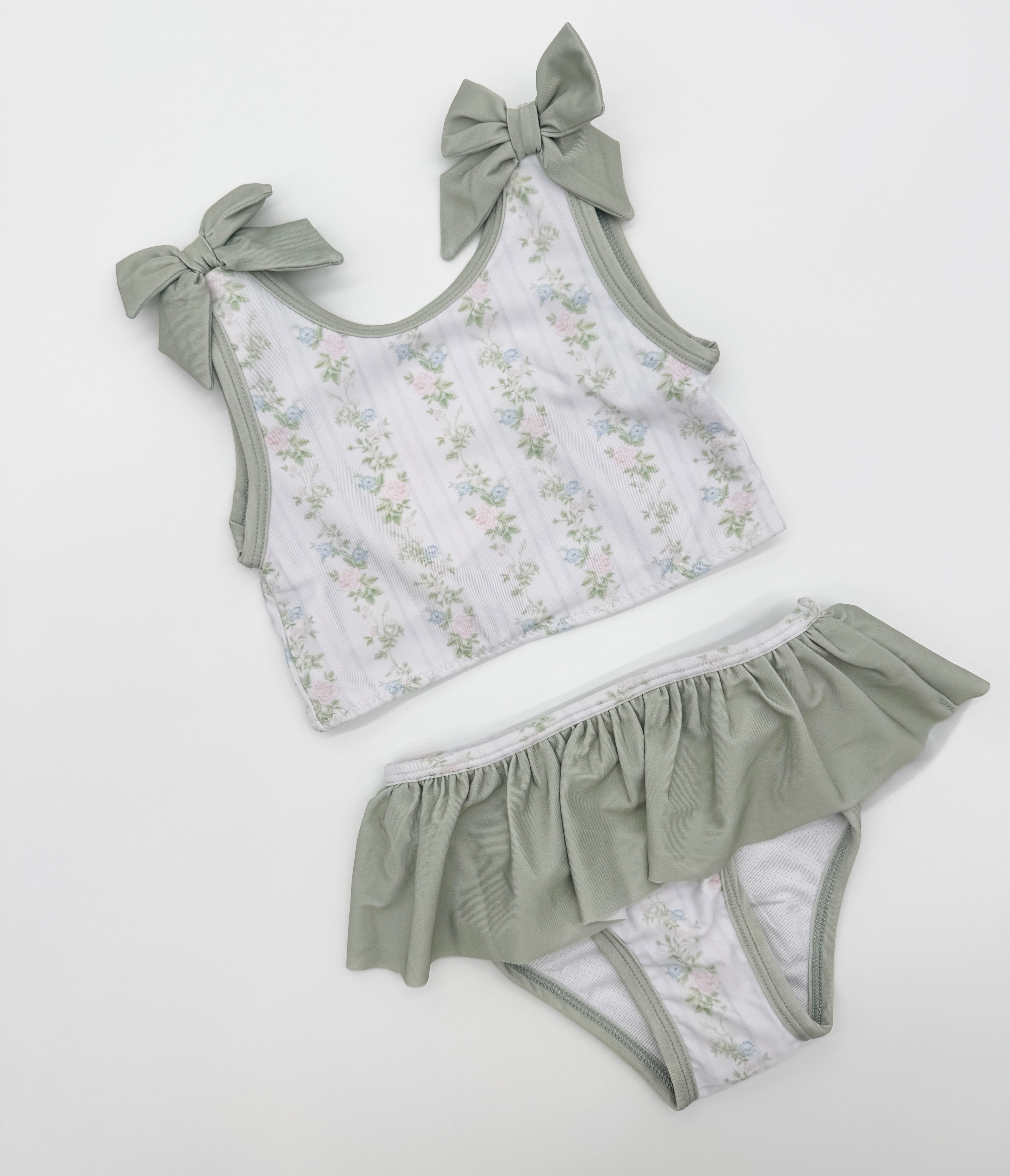 Sutton Floral & Stripes 2pc. Swimsuit