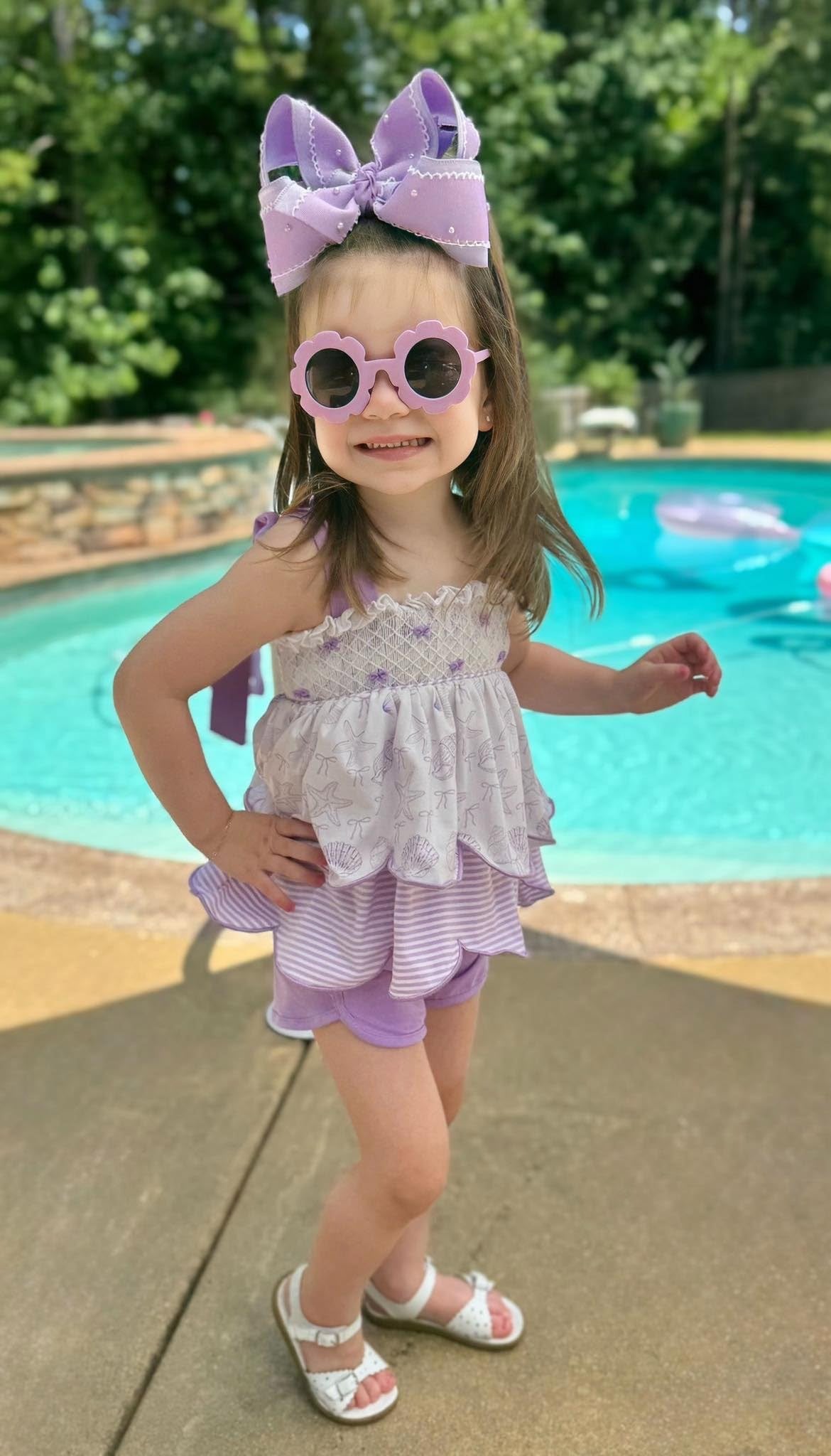 Shells & Bows Short Set