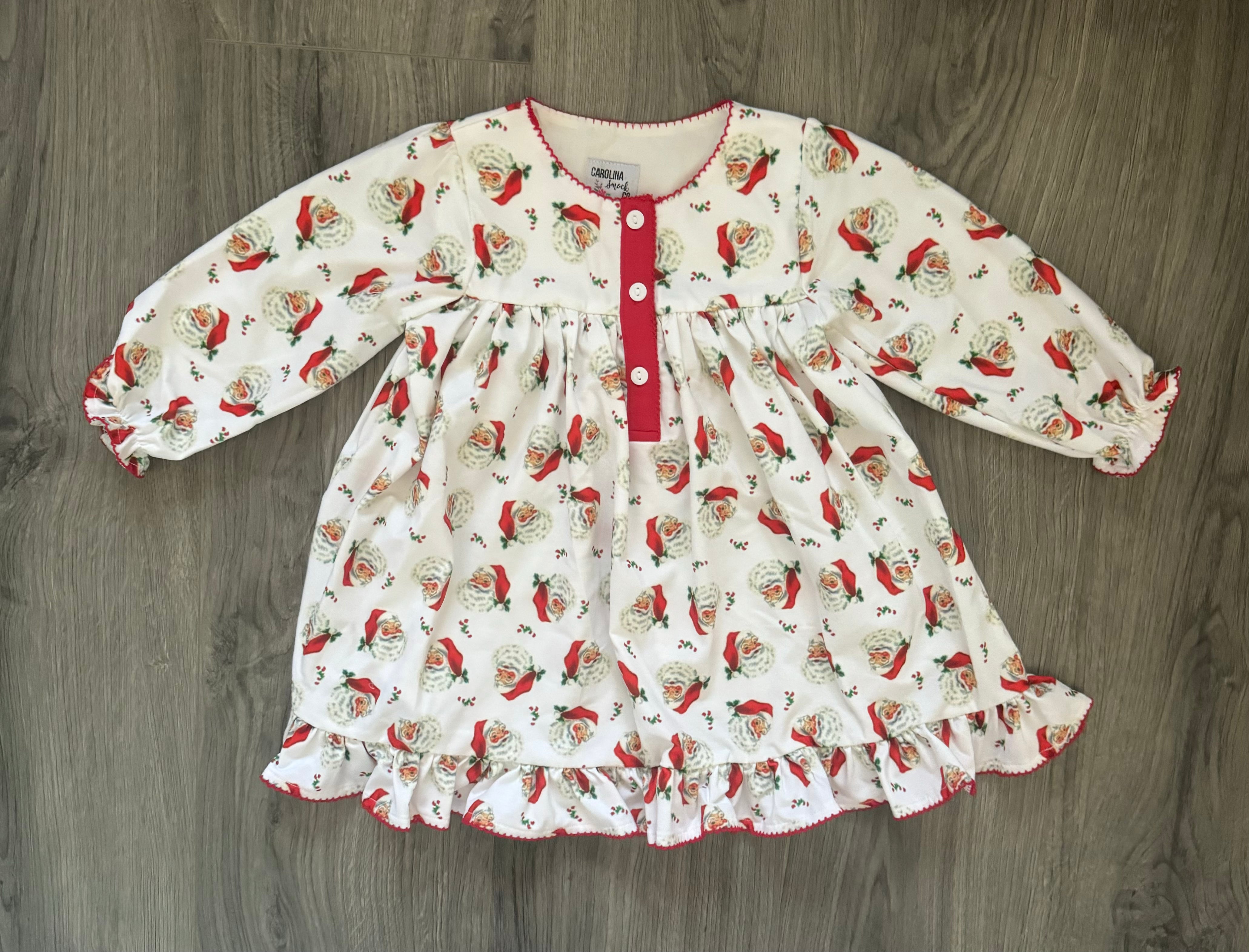 Vintage Santa Pajamas Kids Gown