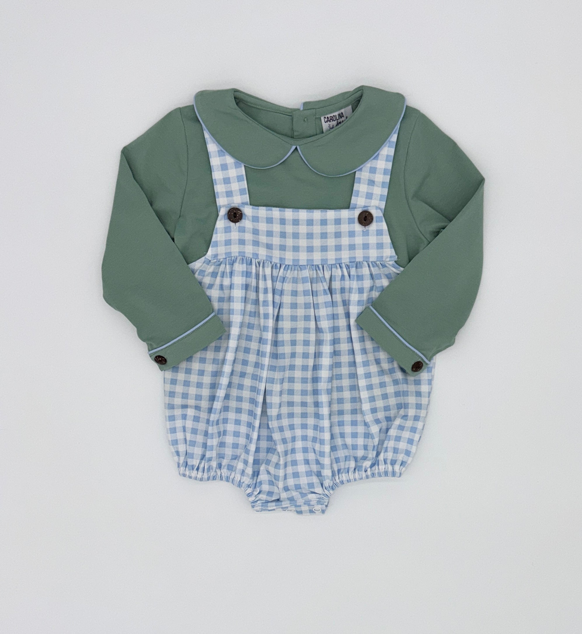 Sage & Gingham Bubble Set