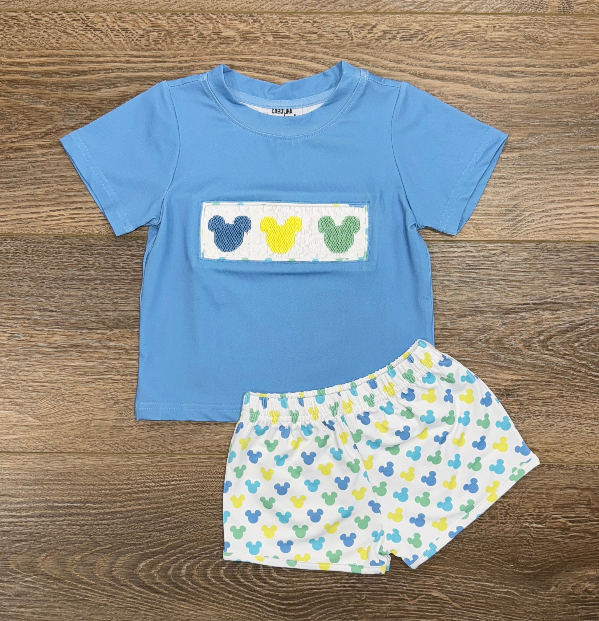 Smocked Mouse Trio Set