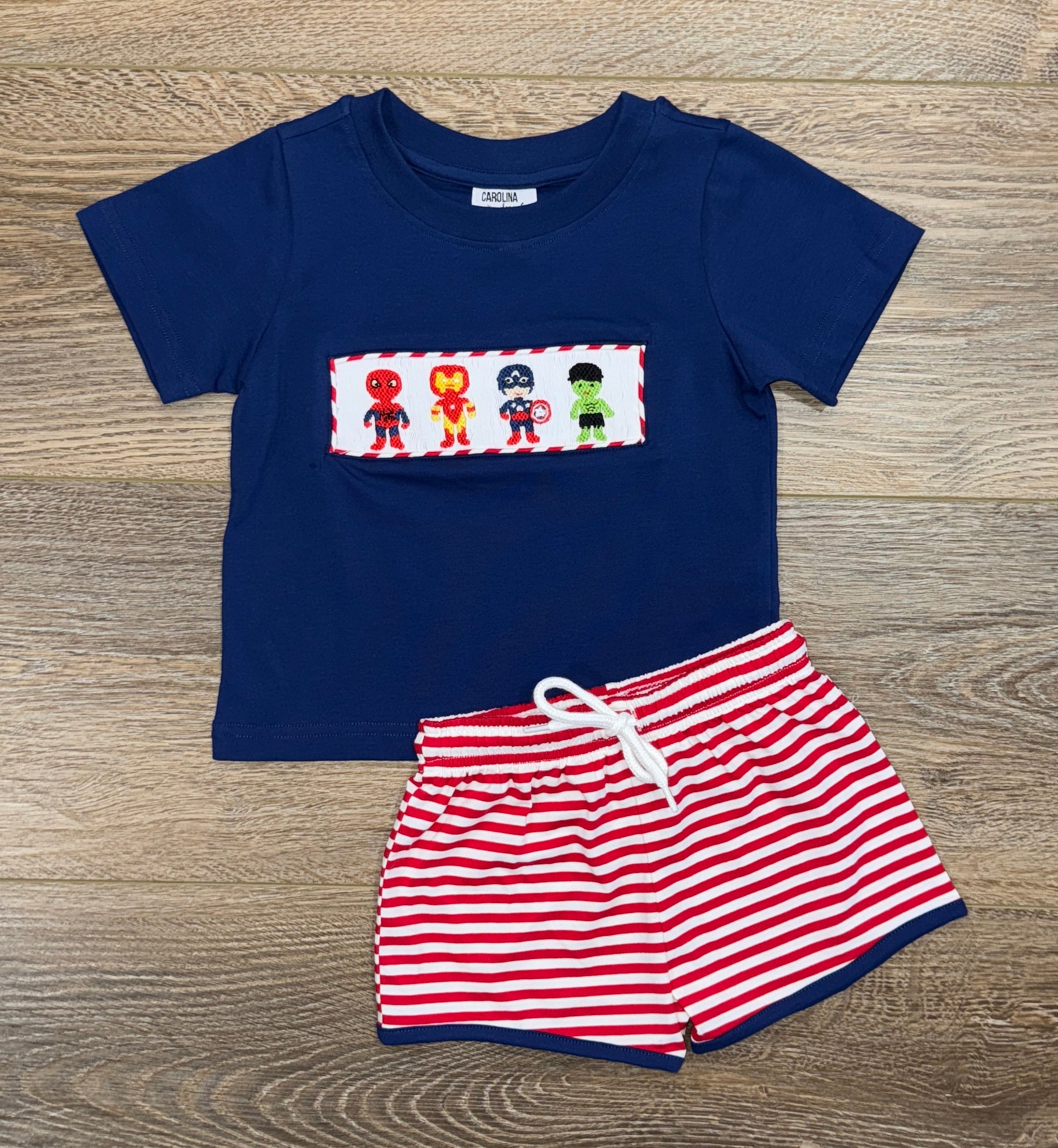 Smocked Superhero Set