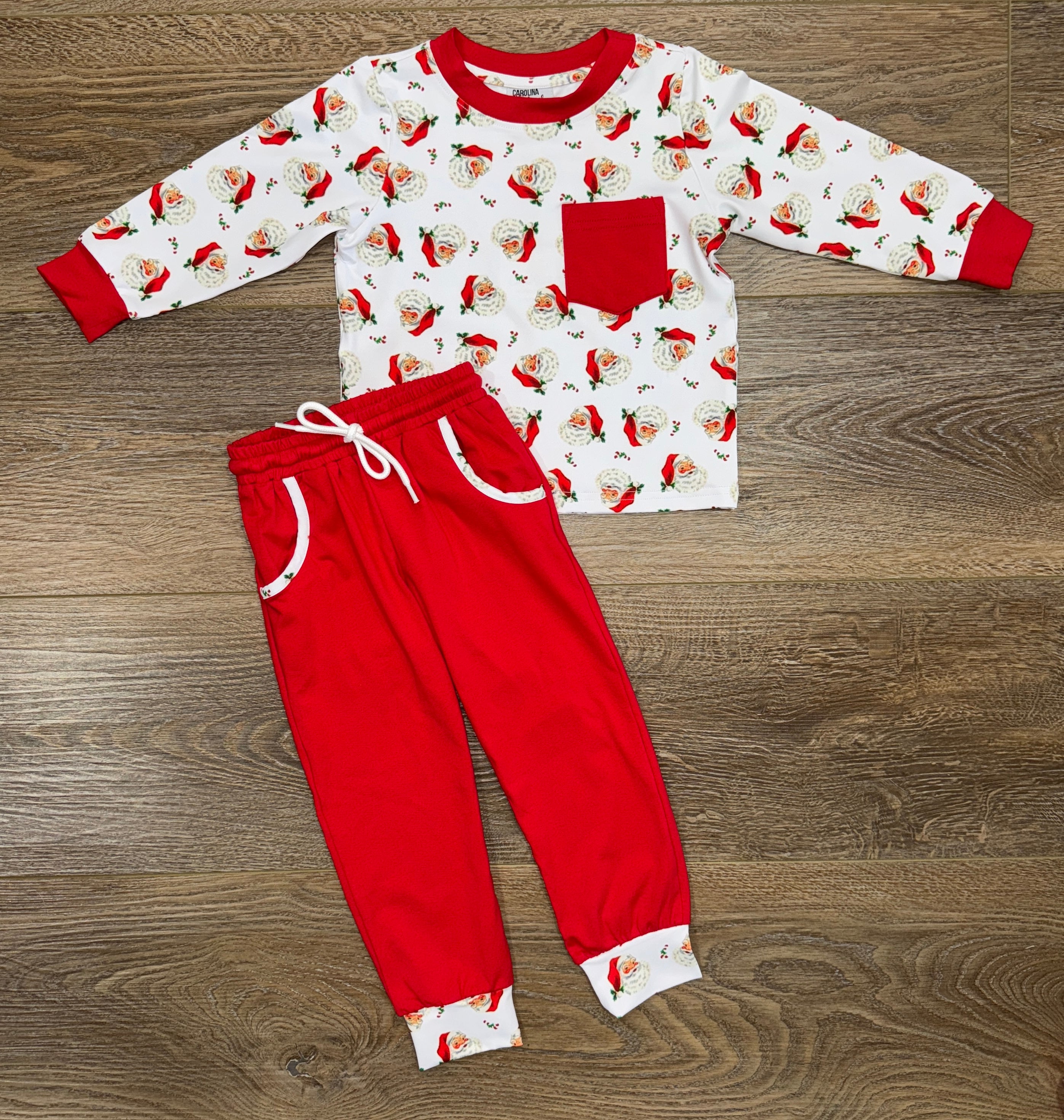 Vintage Santa Jogger Set