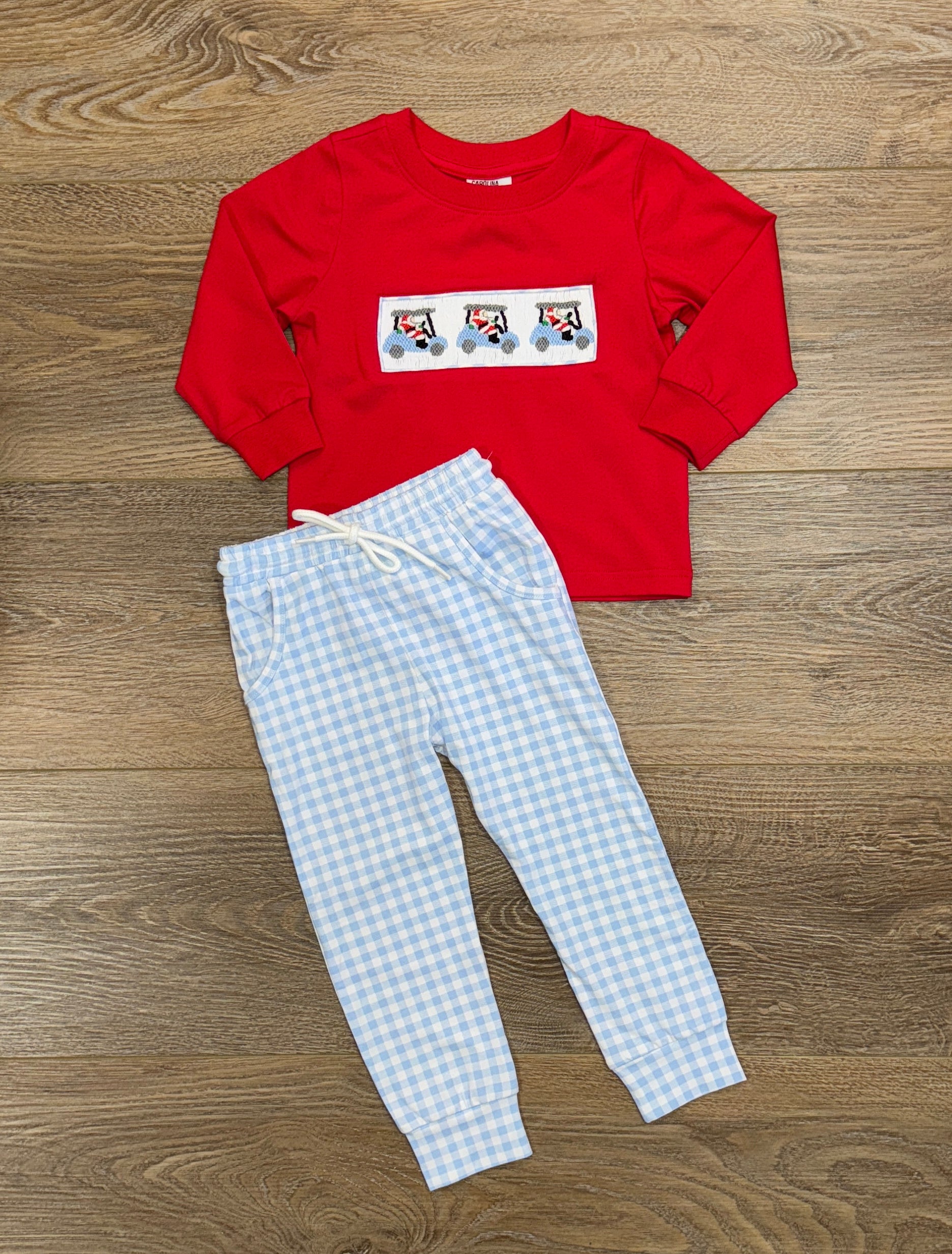 Golfing Santa Jogger Set