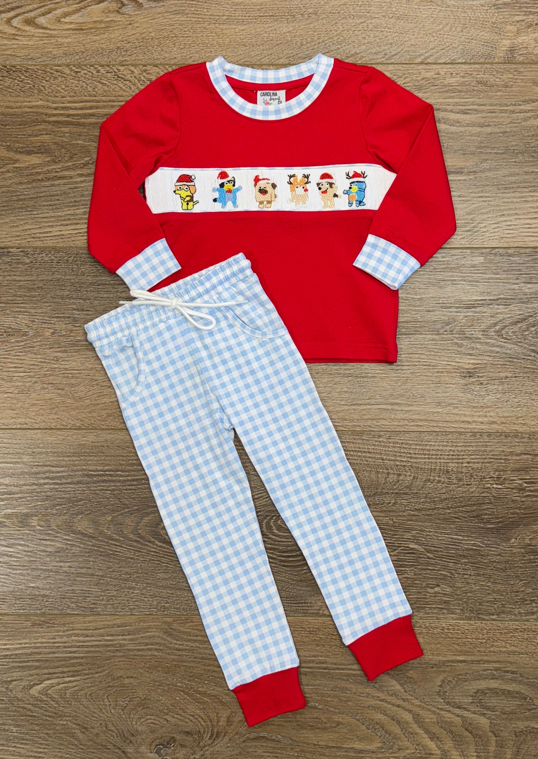 Christmas Pup Friends Jogger Set