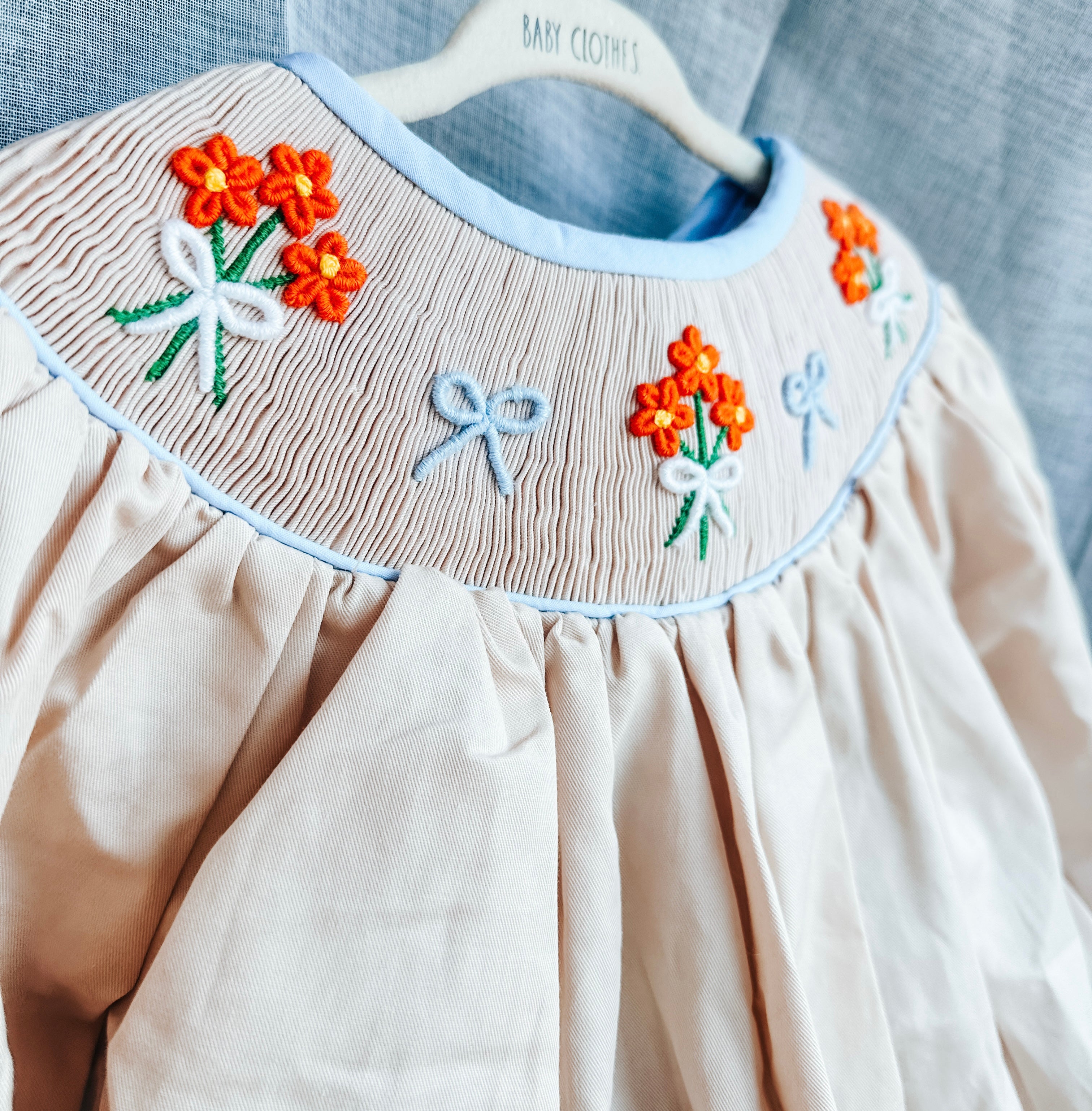 Victoria's Smocked Bouquets Bloomer Set