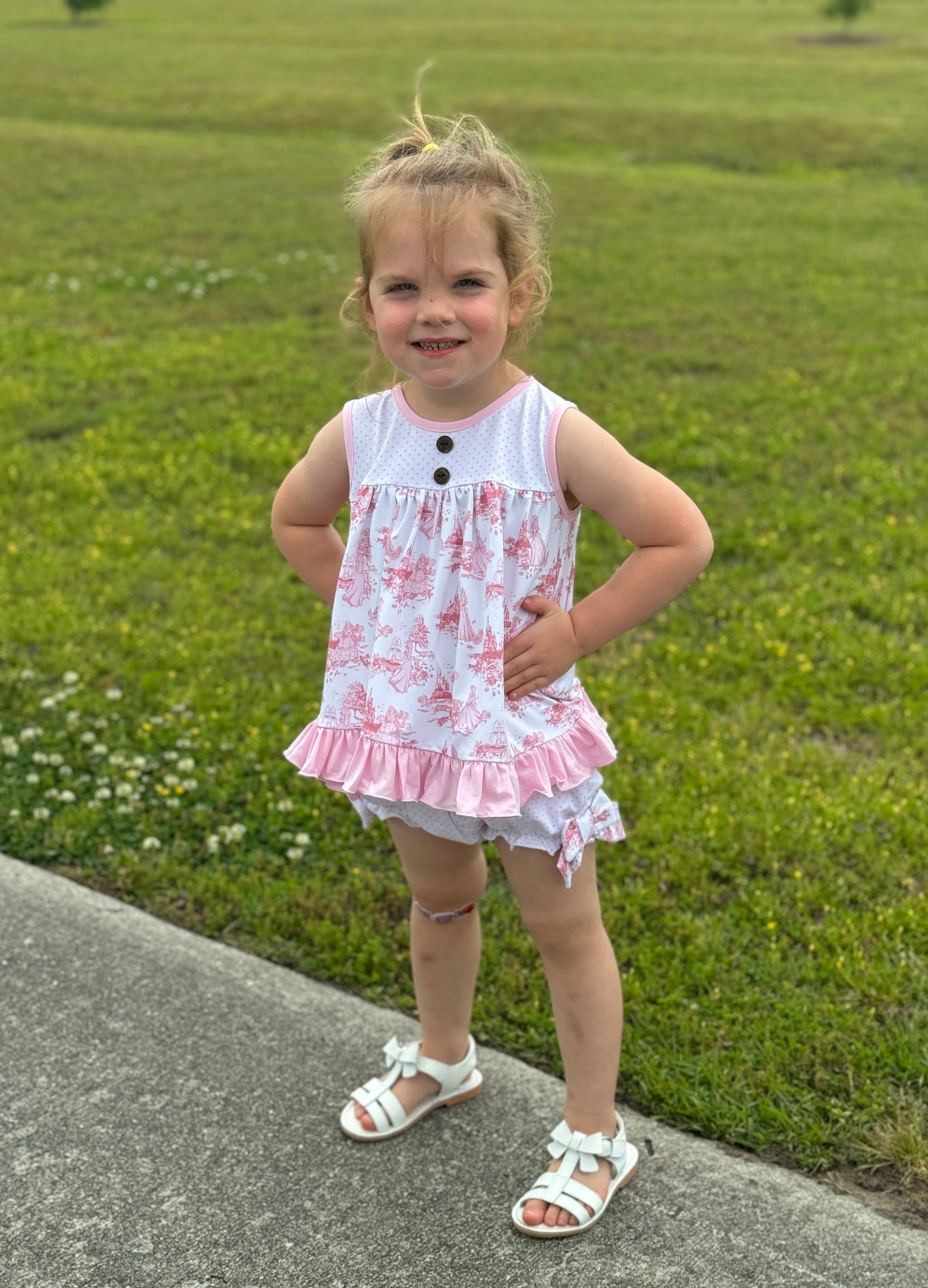 Princess Toile Bloomer Set