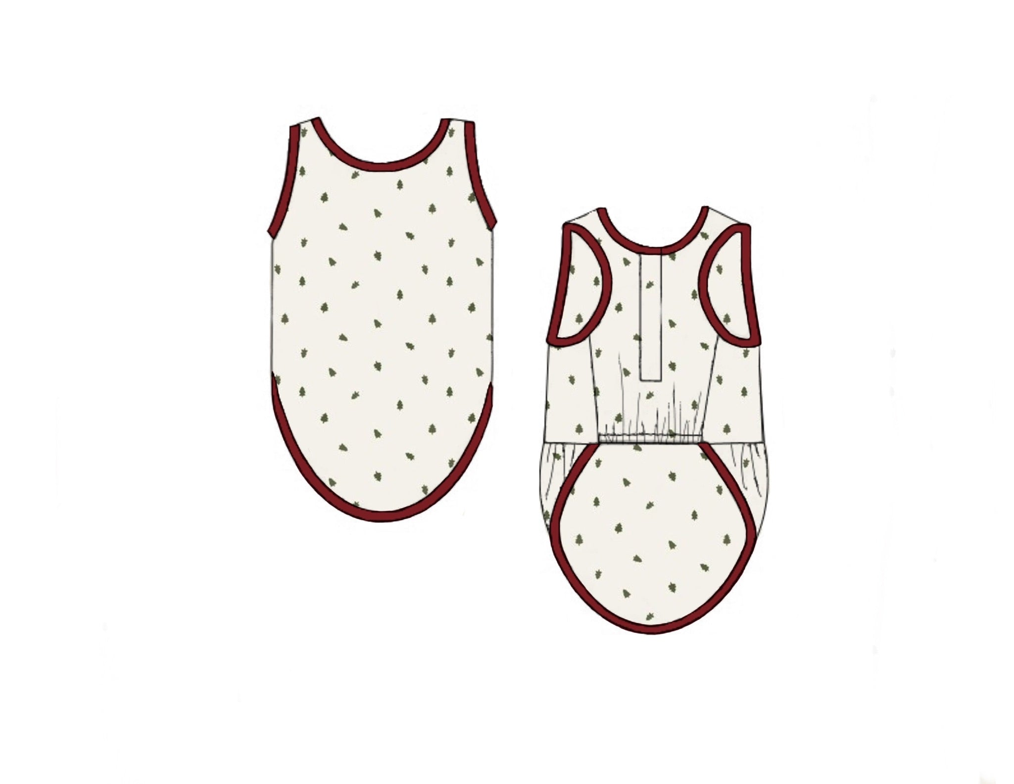 Vintage Tree Pajamas Pet Shirt