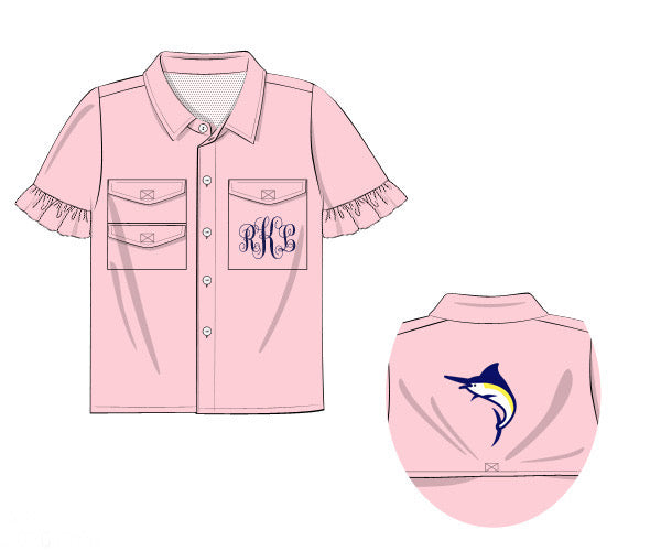 Marlin Girls Fishing Shirt