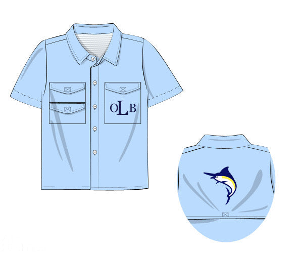 Marlin Boys Fishing Shirt