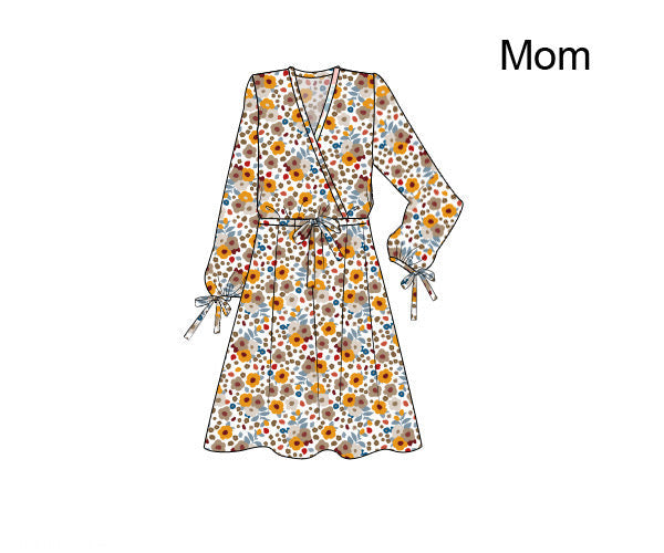 Fall Floral Mom Dress 2XL