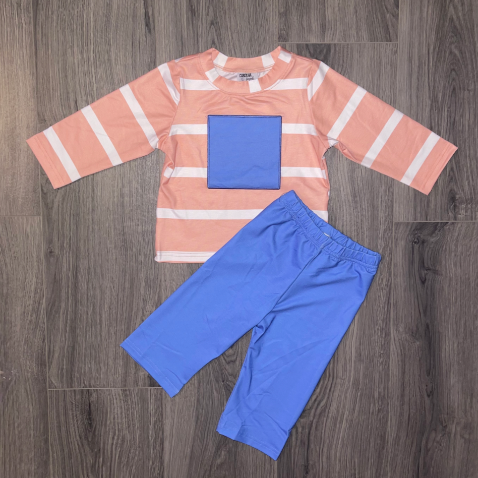 Knit Stripe Pant Set