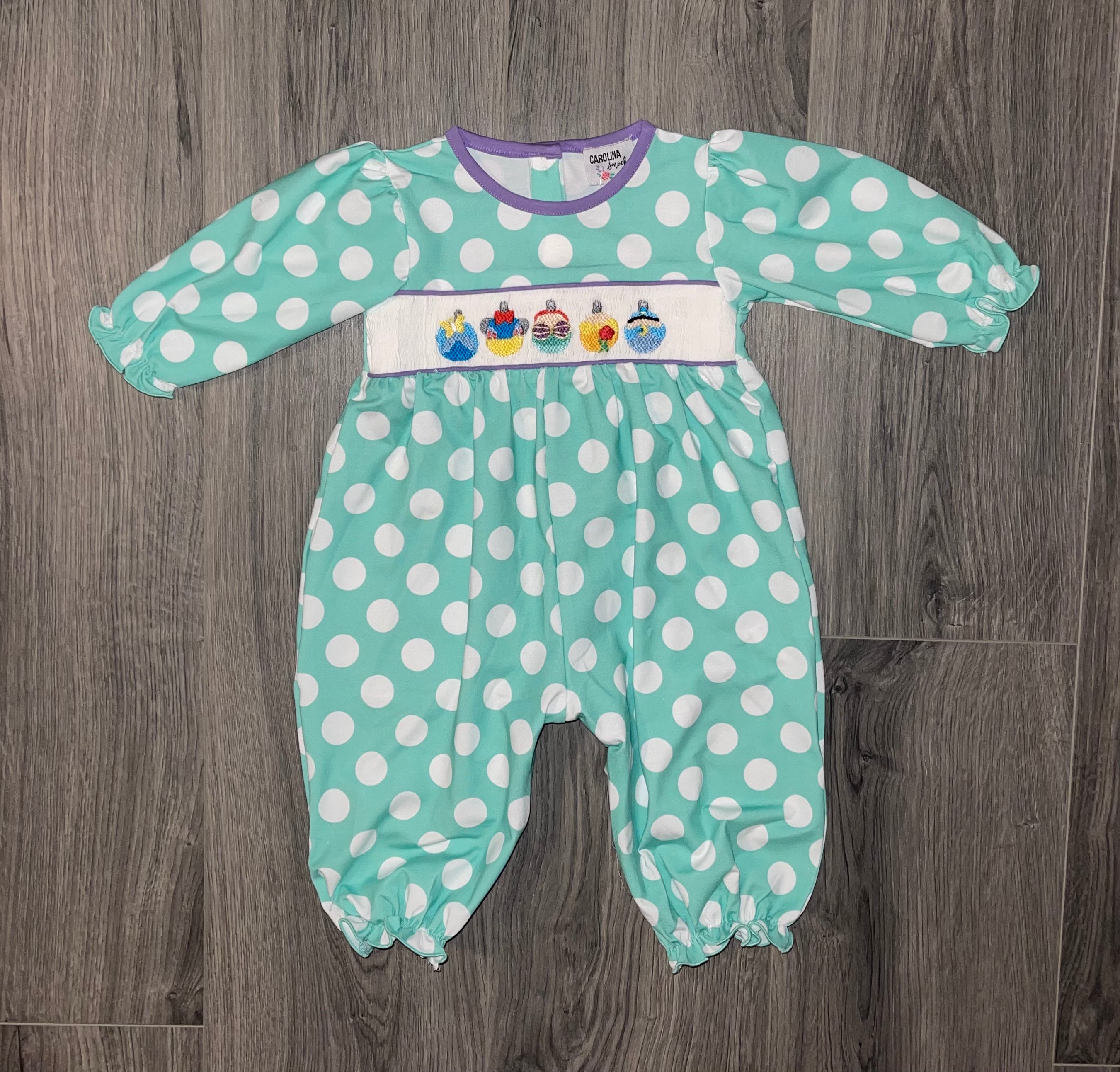 Smocked Character Ornaments Romper