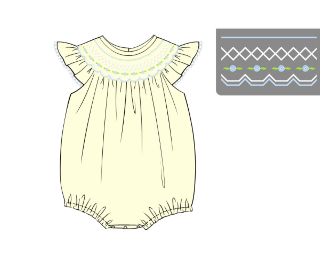 PO83 Bunnies & Blooms Girl Bubble