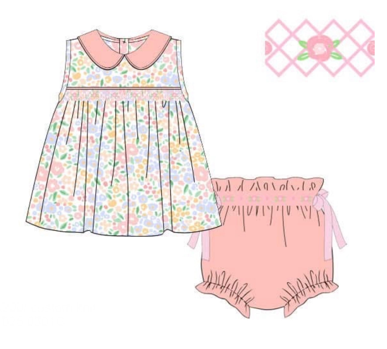 PO83 Flowers & Flights Bloomer Set