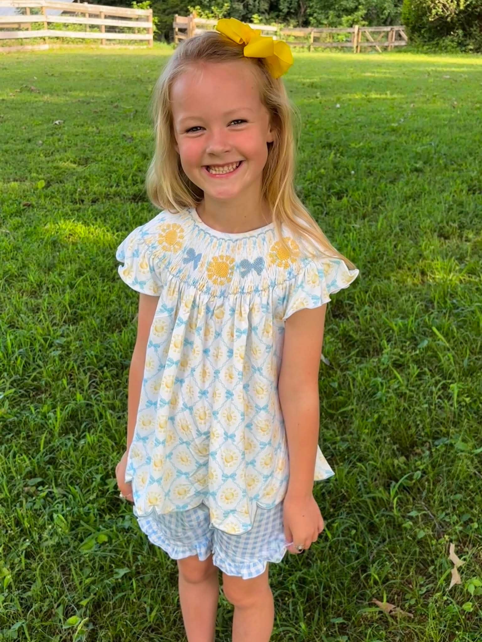 You Are My Sunshine Girl Short Set
