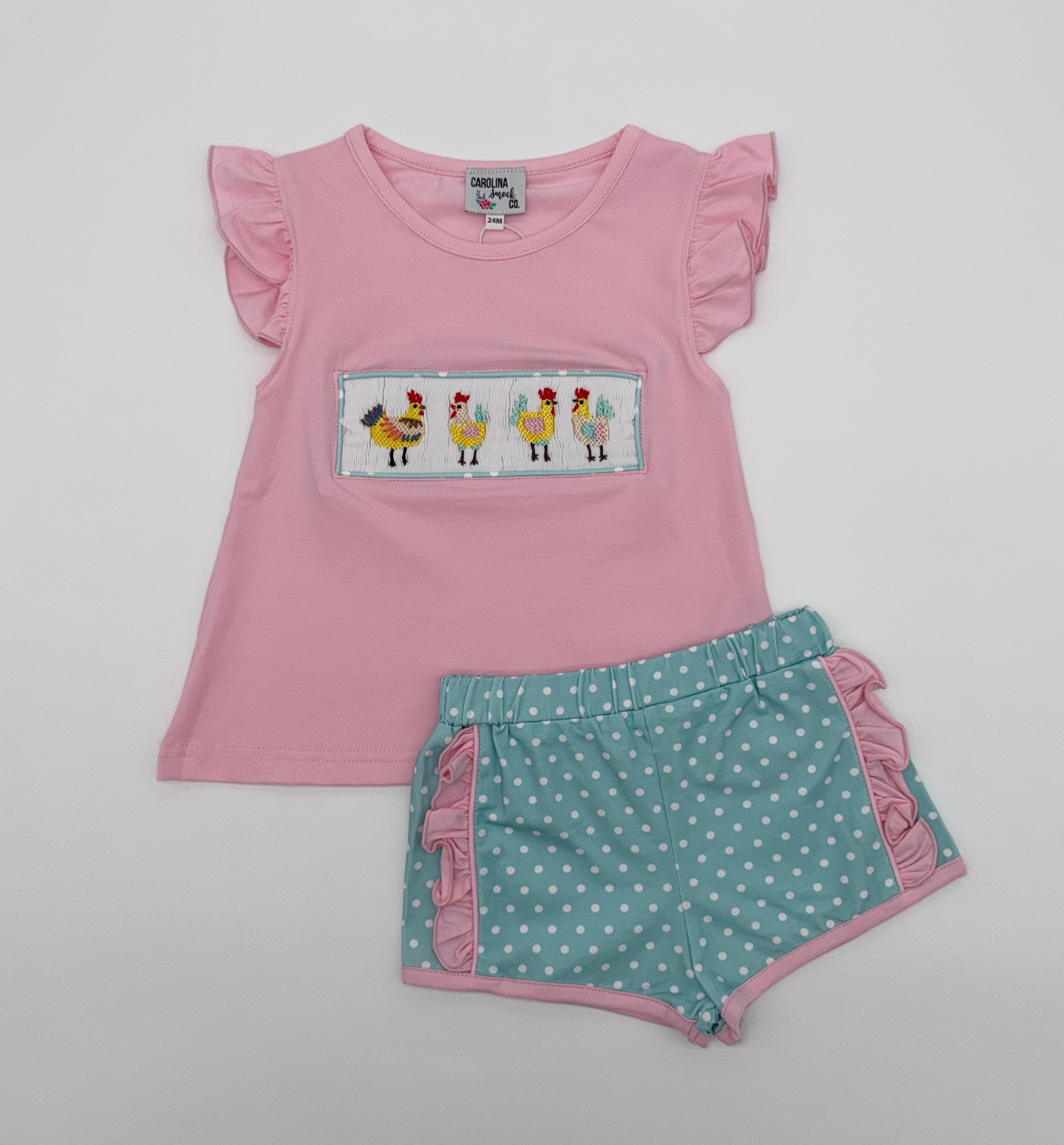 Chicken Coop Girl Short Set