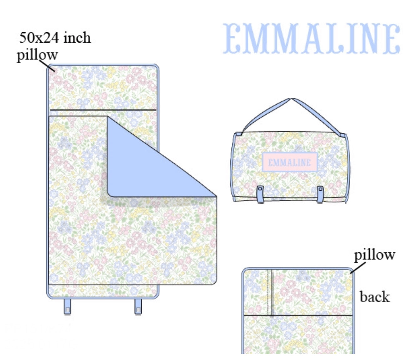 PO73 Lexie Floral Luggage