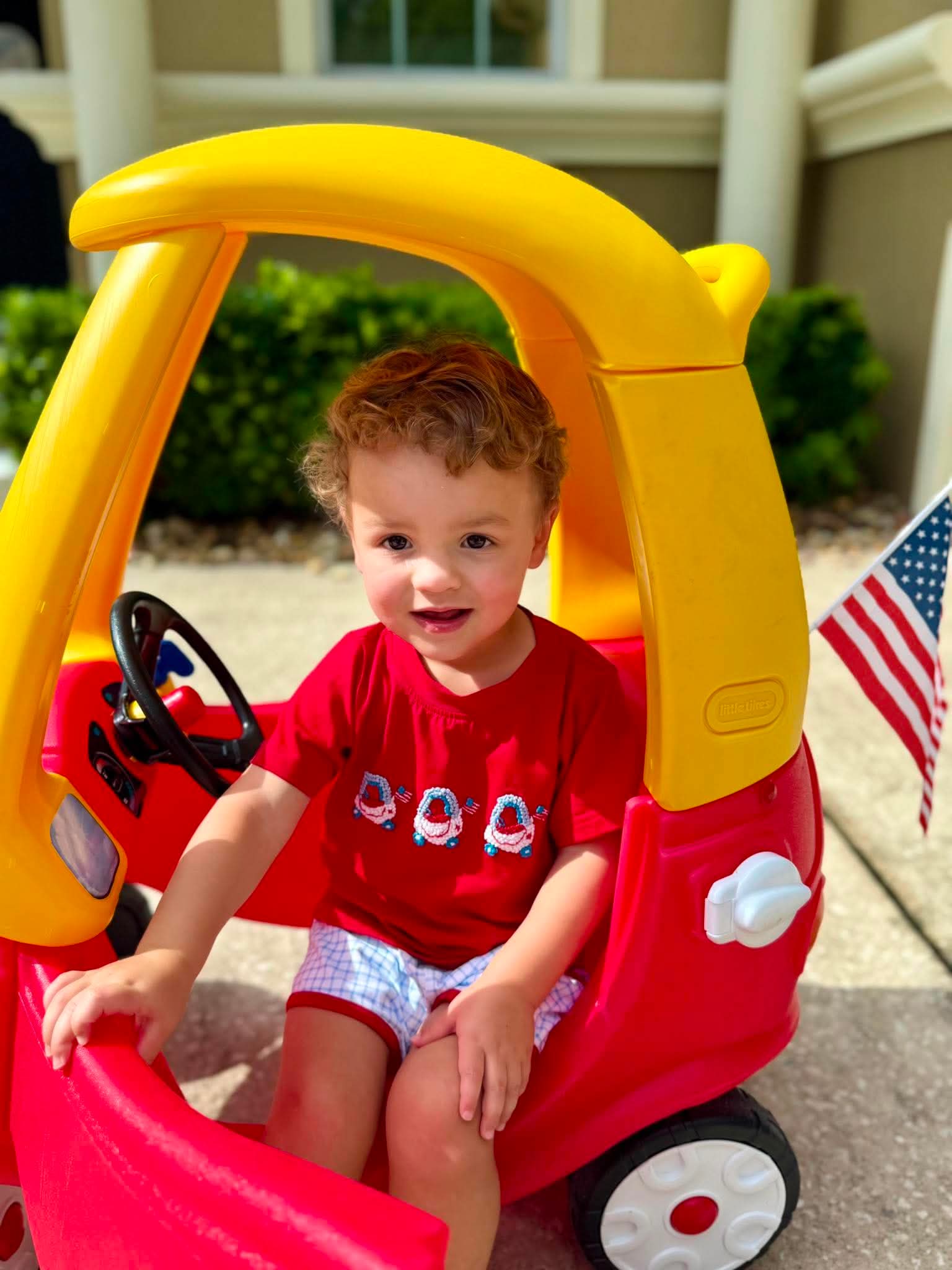 Patriotic Knits Boy Short Set