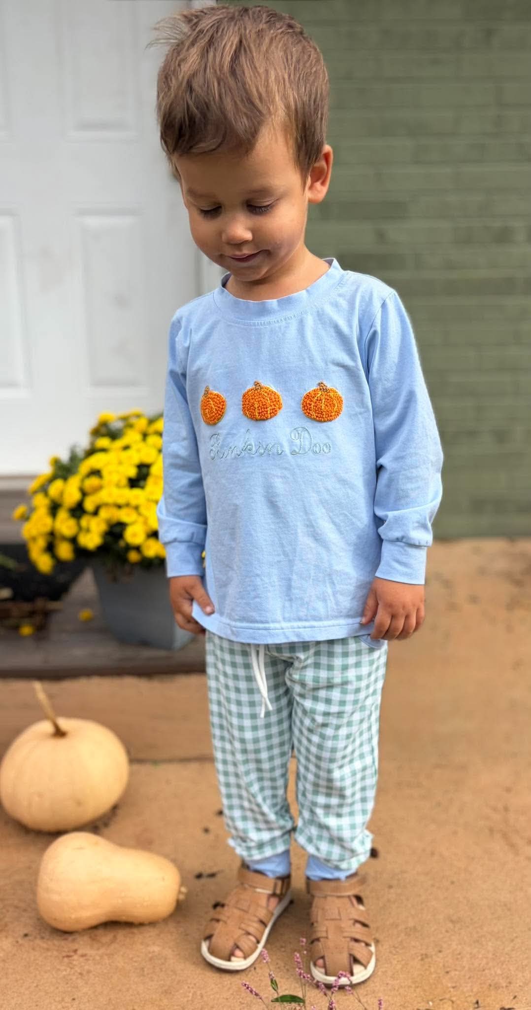 French Knot Pumpkins Jogger Set *no personalization