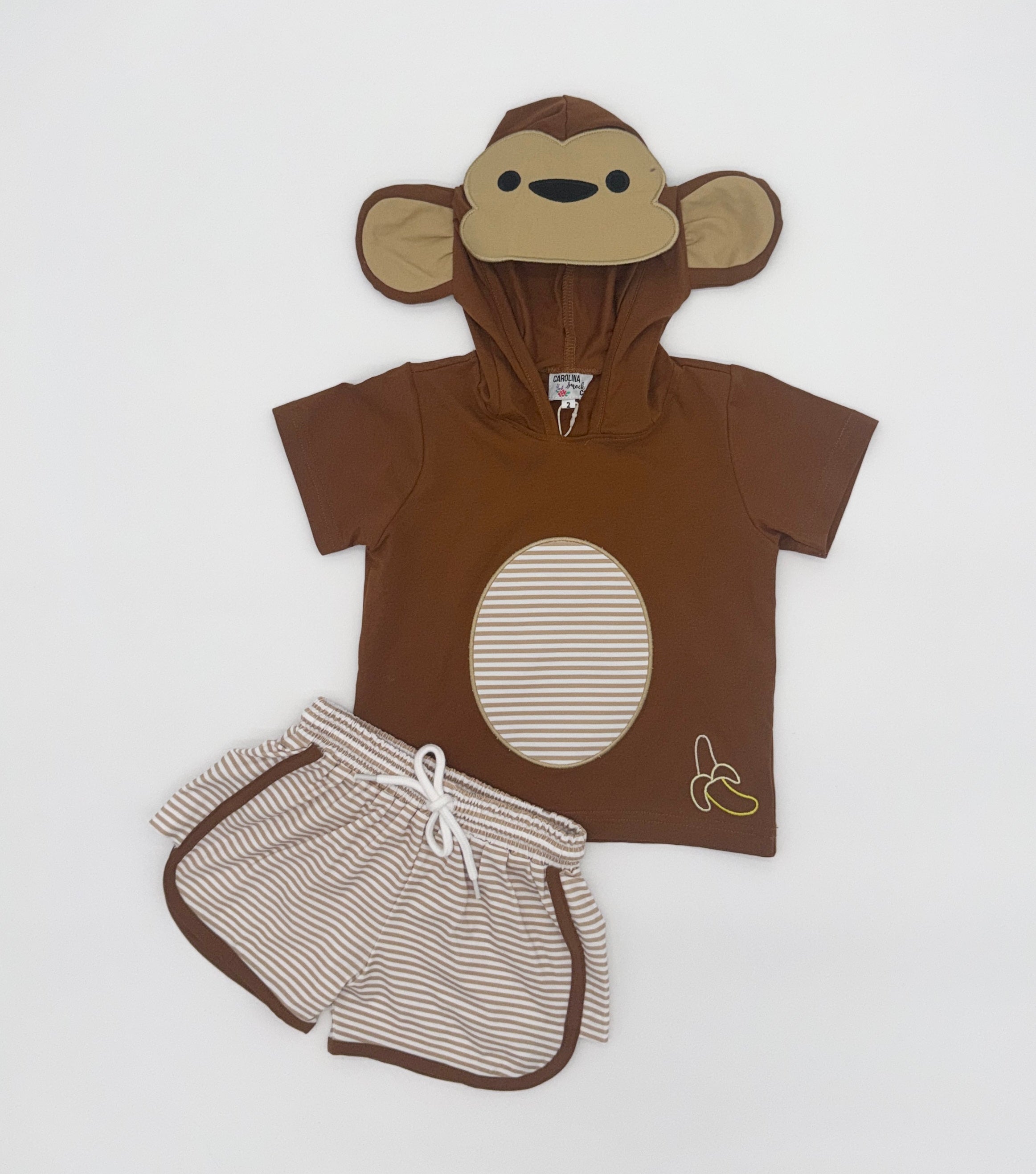 Boy Monkey Summer Hoodie Set