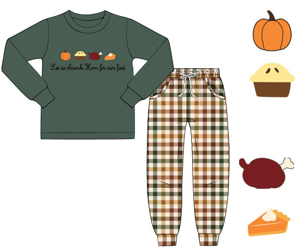 PO91 Let Us Thank Him Jogger Set