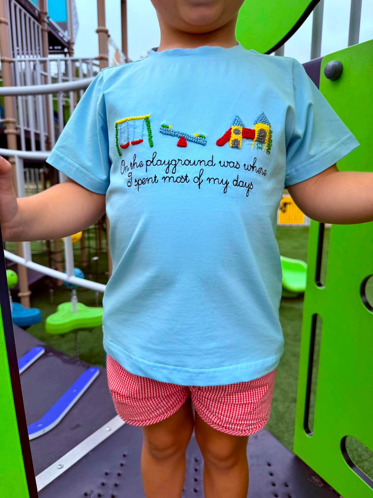 On the Playground Boy Short Set