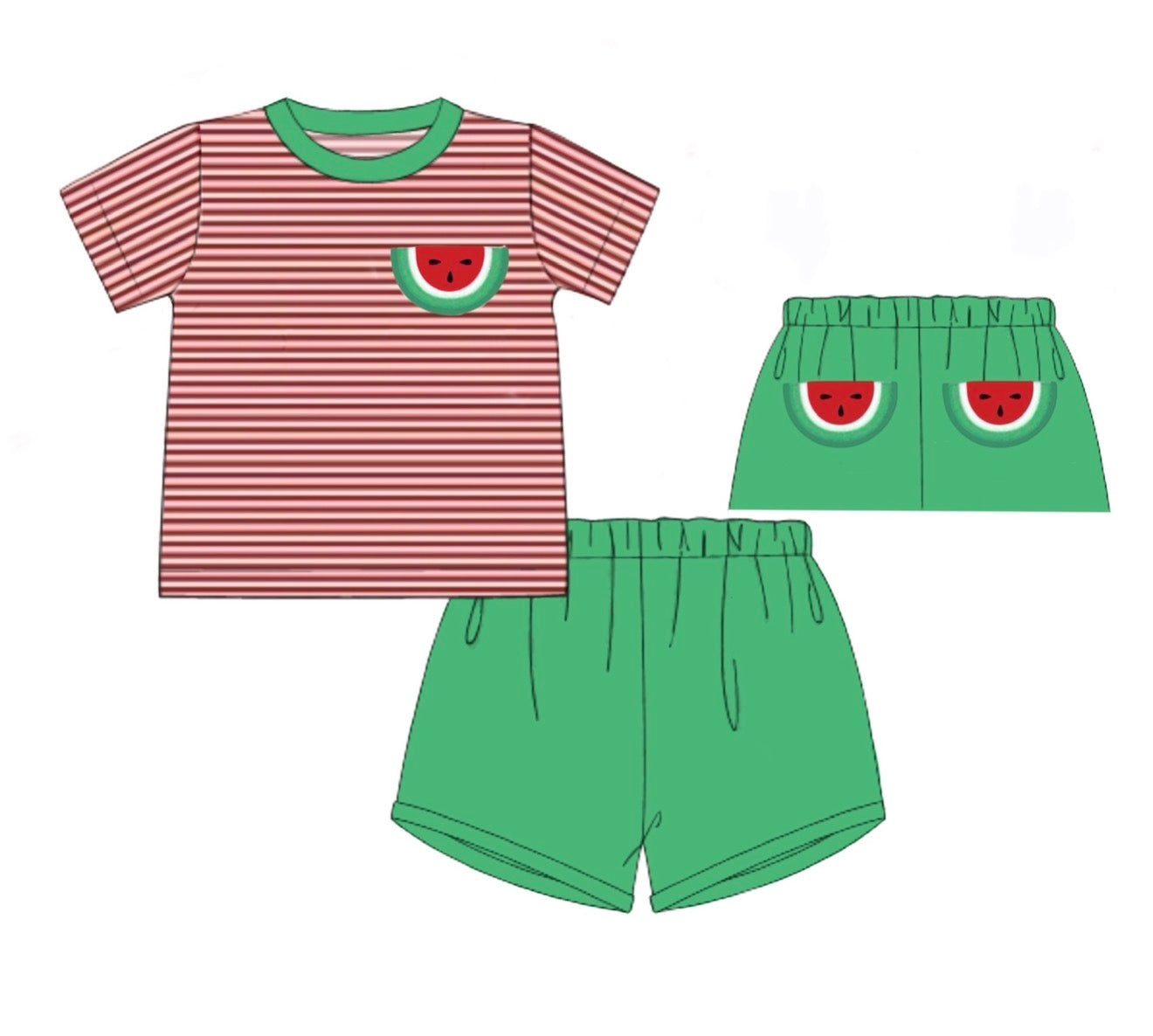 PO86 Melon Pocket Boy Short Set
