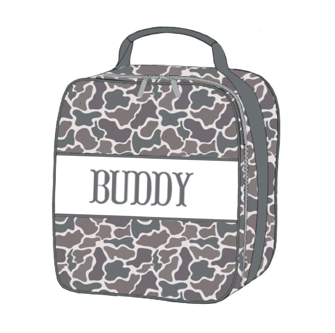 PO73 Gray Camo Luggage