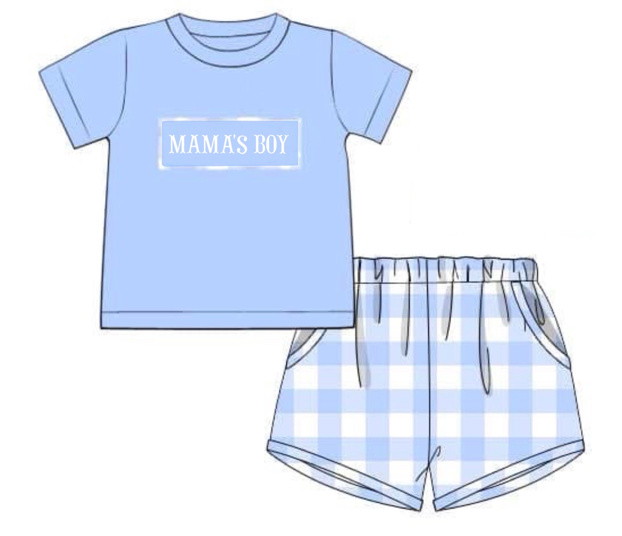 PO84 Mama's Girl/Boy Short Set
