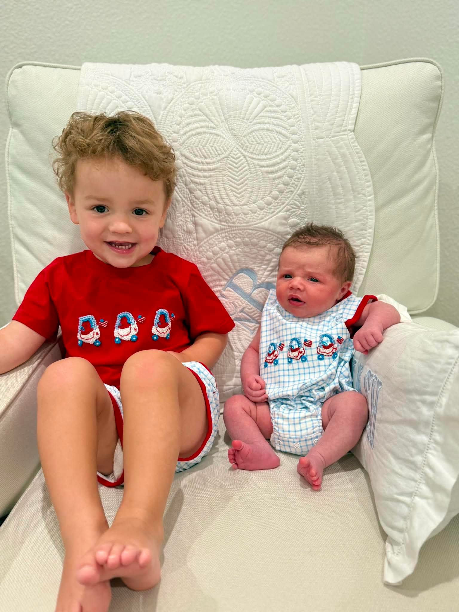 Patriotic Knits Boy Short Set