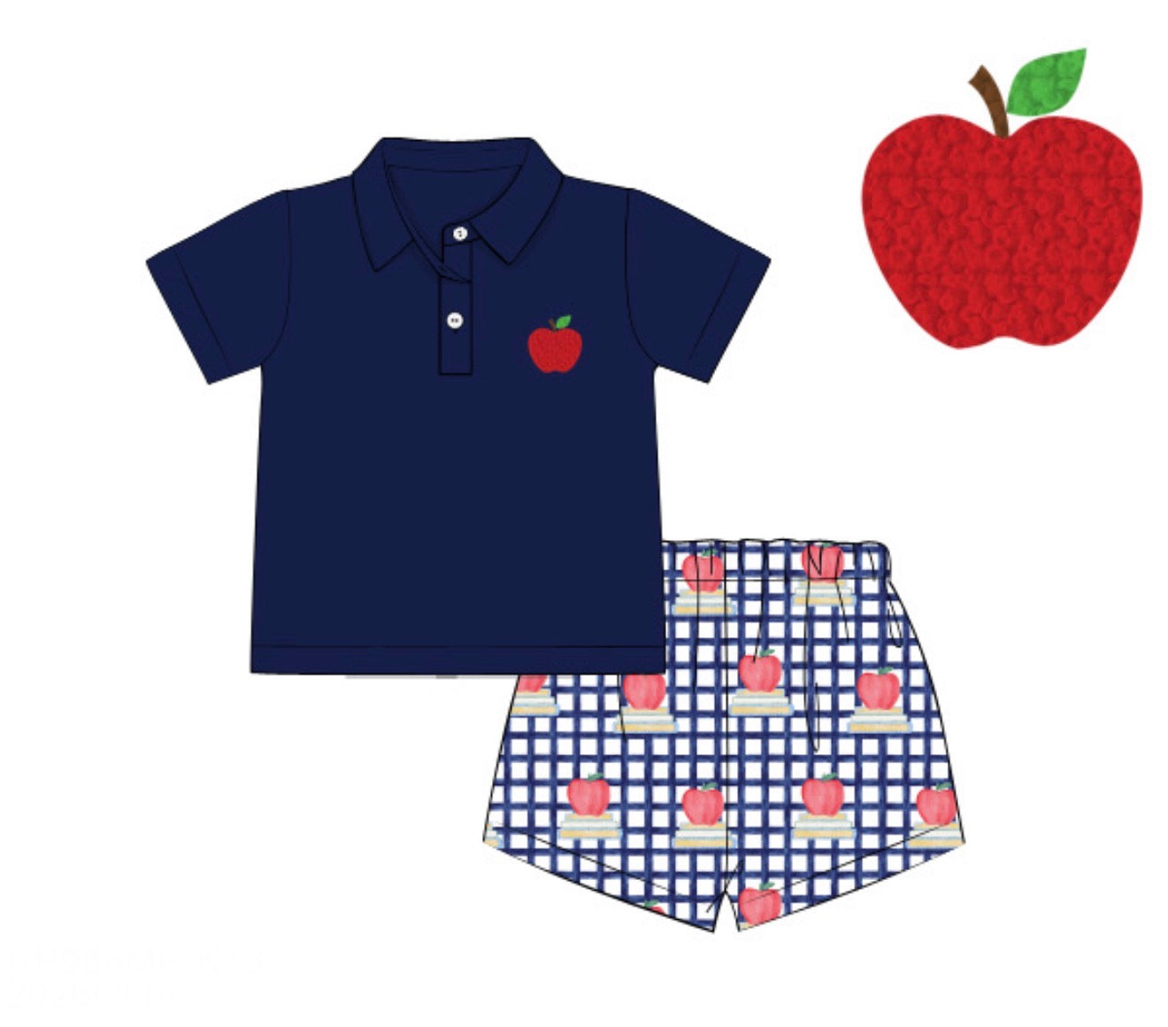 PO87 Apples & Stacks Short Set