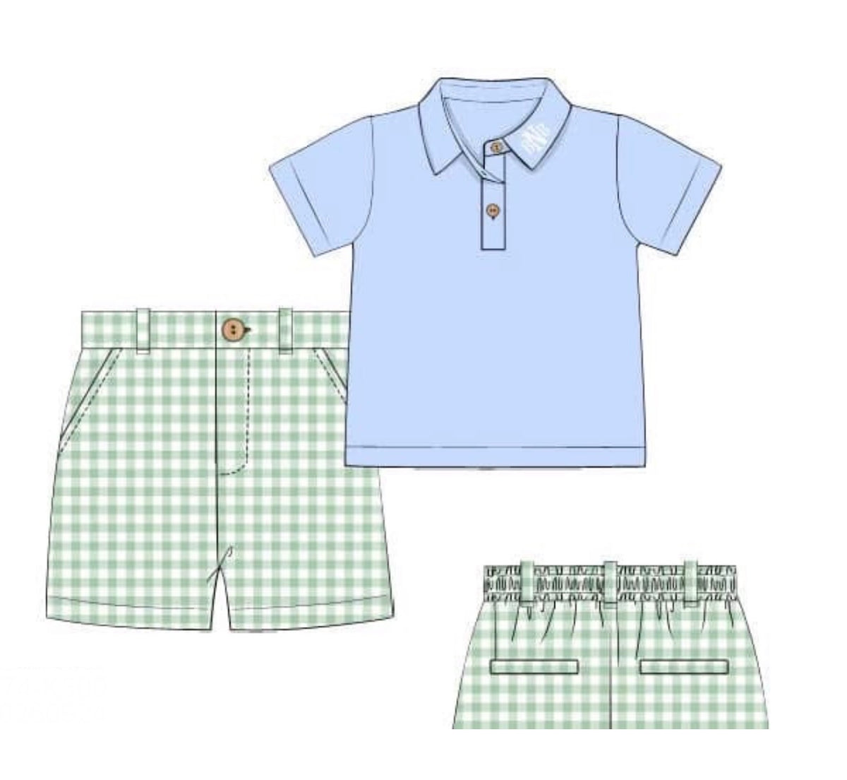 PO96 Spring Knits Short Set