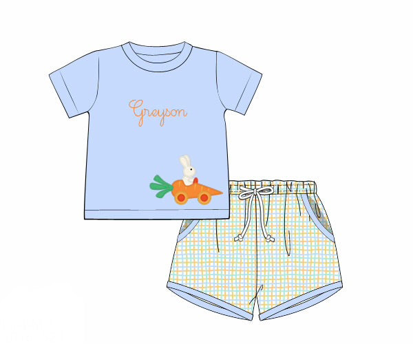 PO95 Carrots & Cottontails Short Set