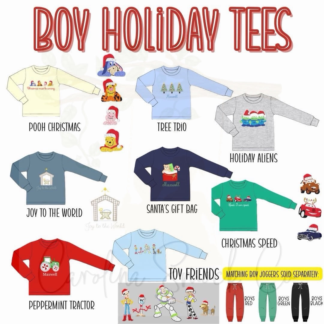 PO92.5 Boy Holiday Tees