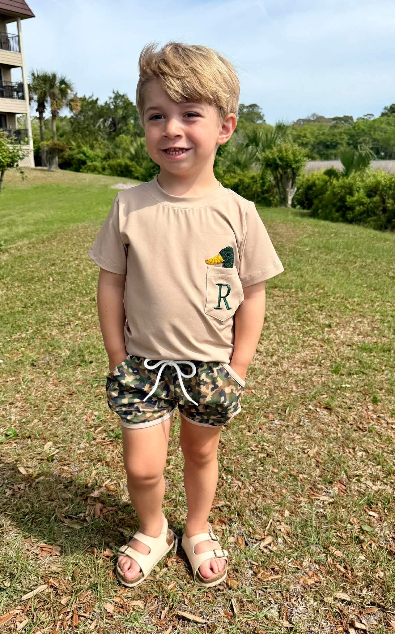 Duck Hunt Boy Short Set