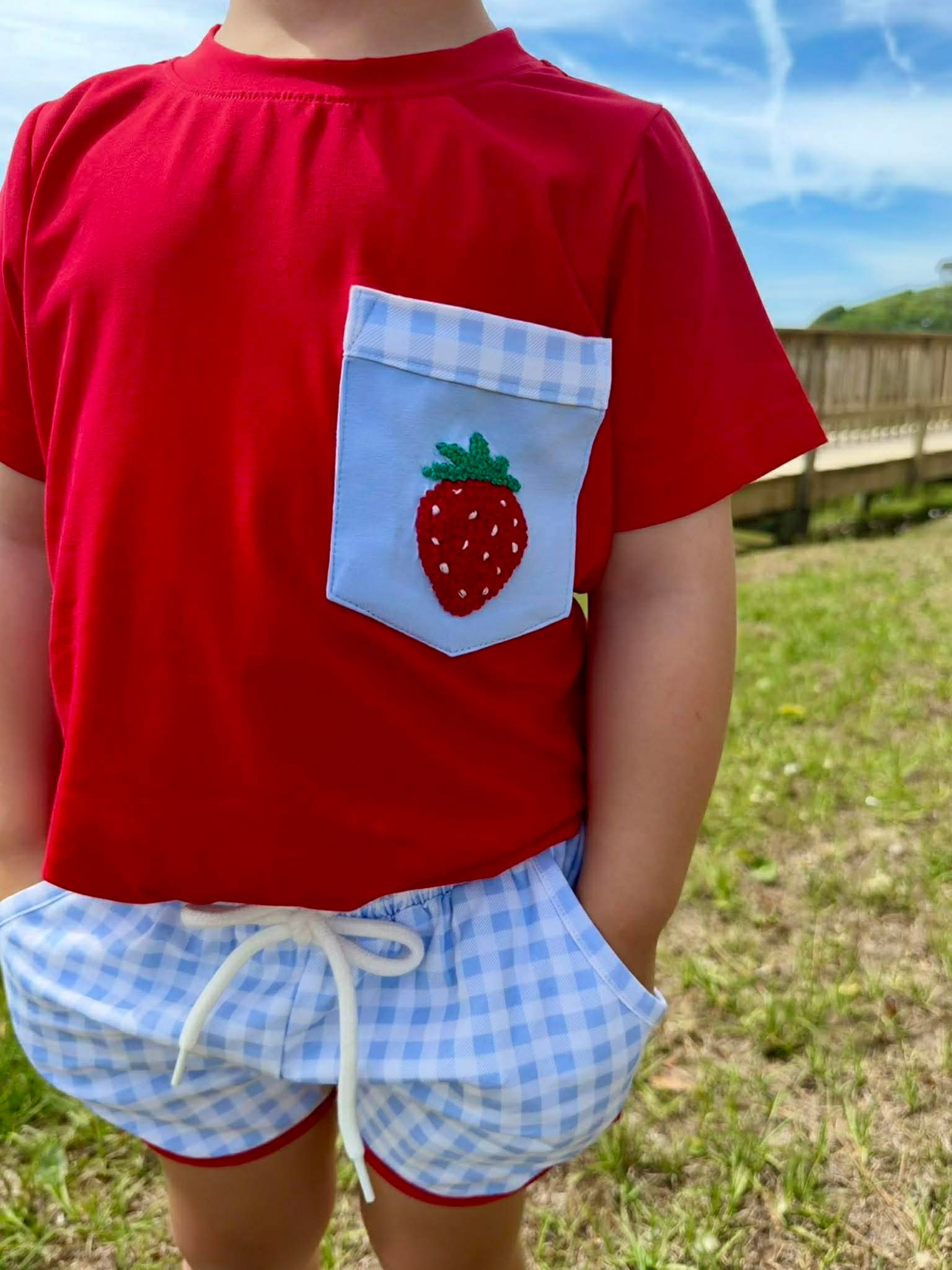 Strawberry Patch Boy Short Set