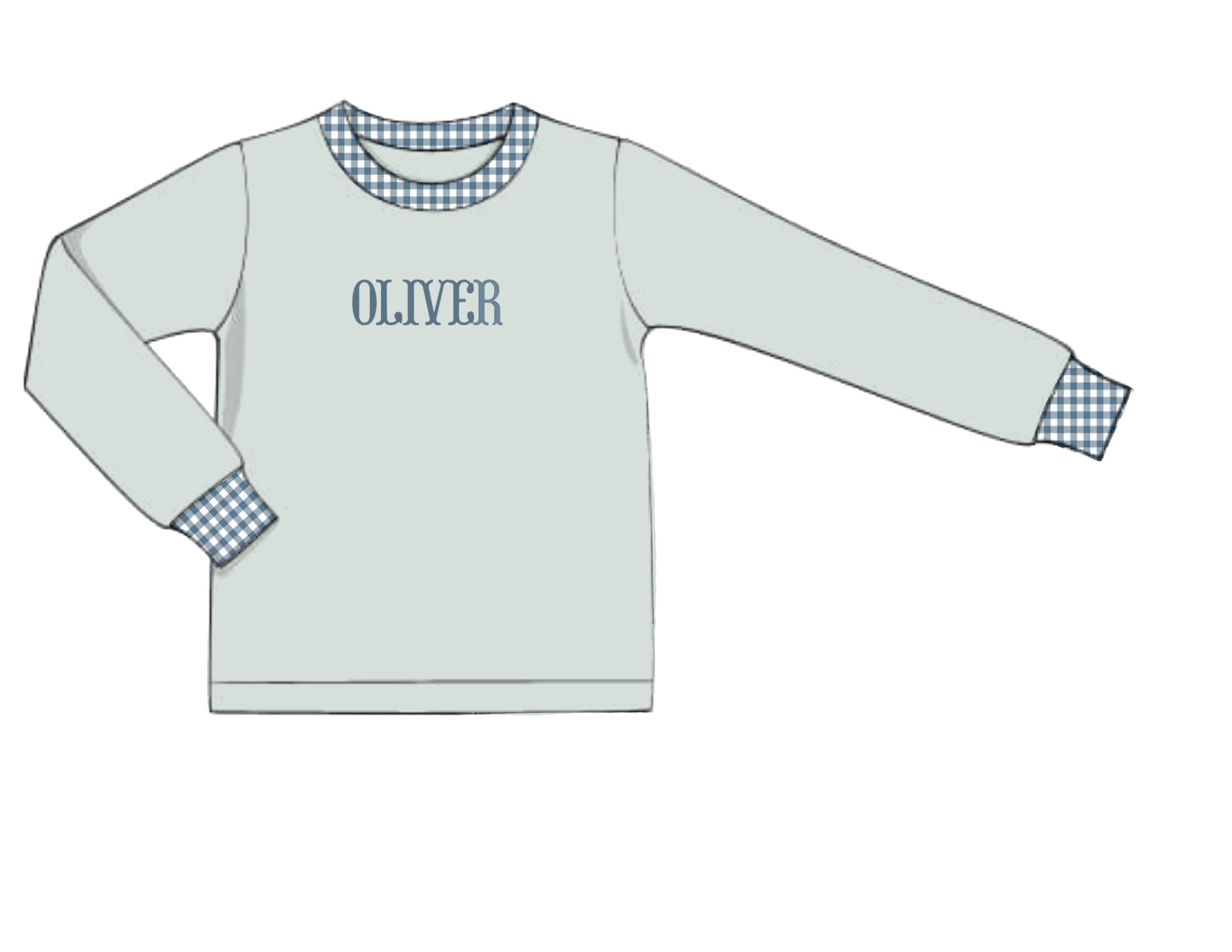 PO94 Boys Mix & Match - Sage & Stone Shirt