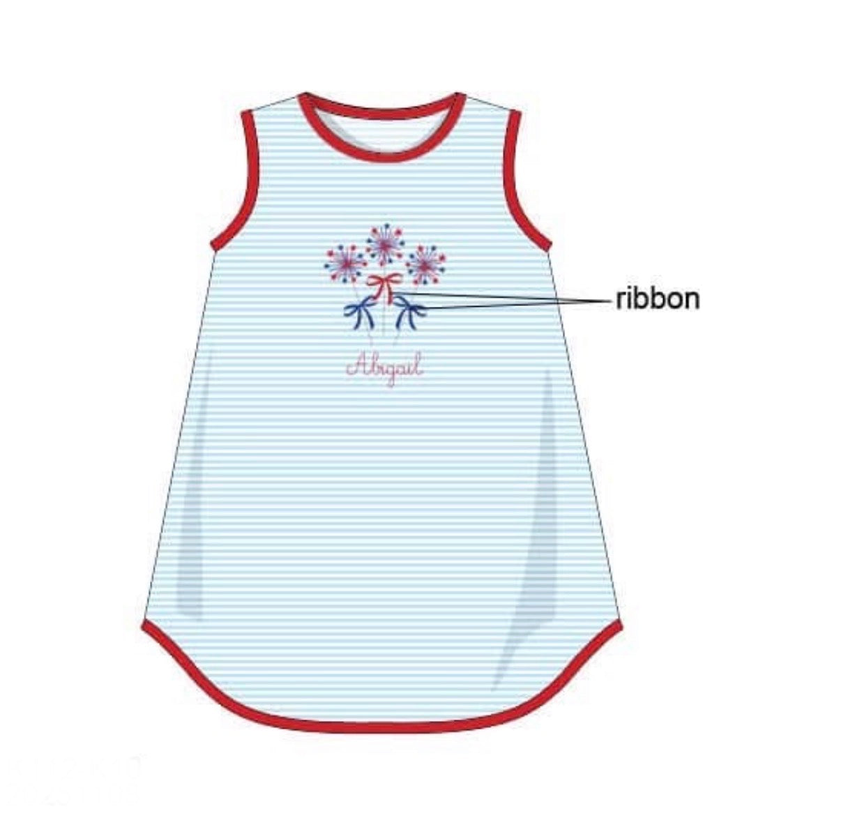 PO86 RWB Sparklers Dress