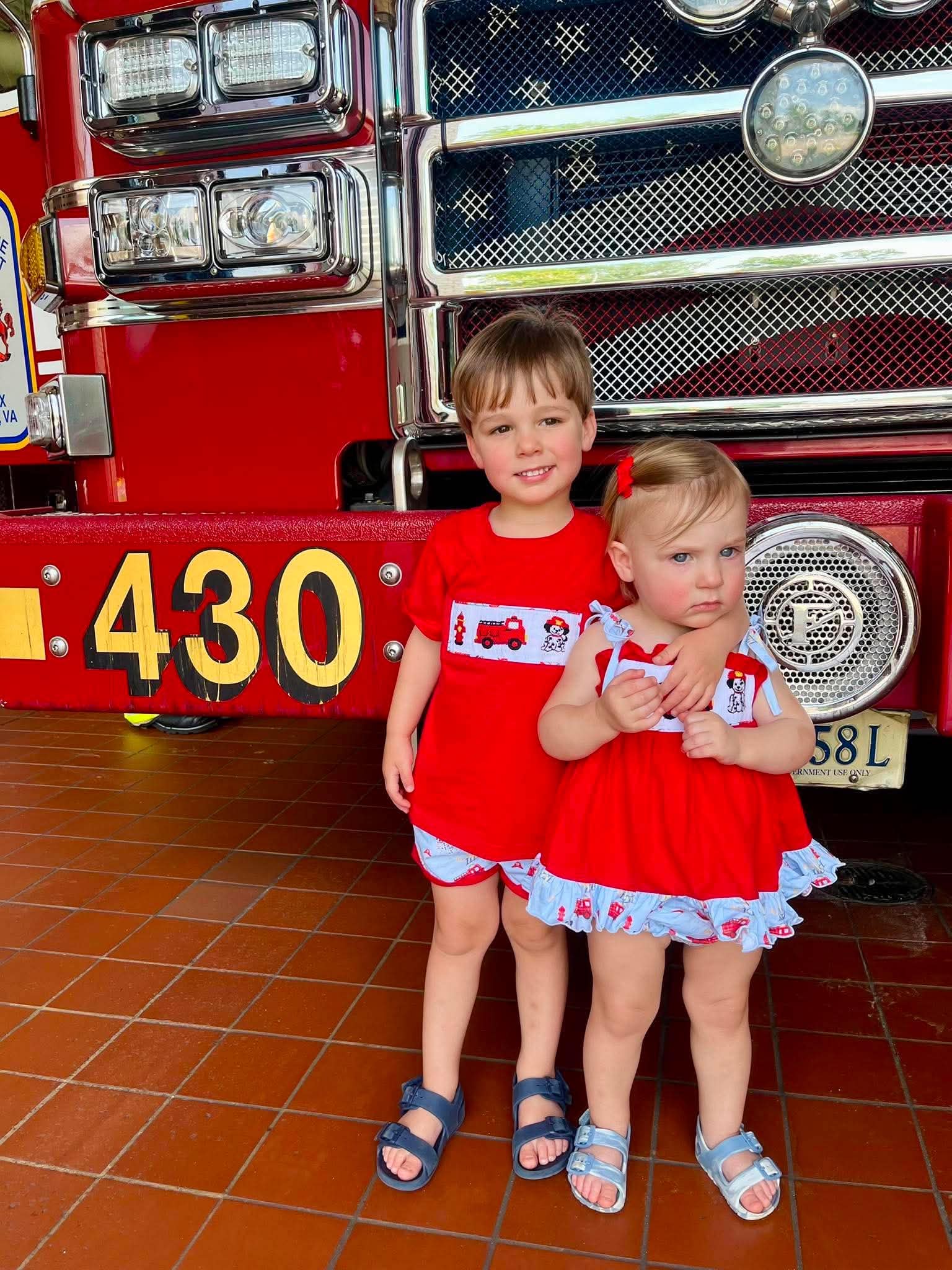 Fire House Boy Short Set
