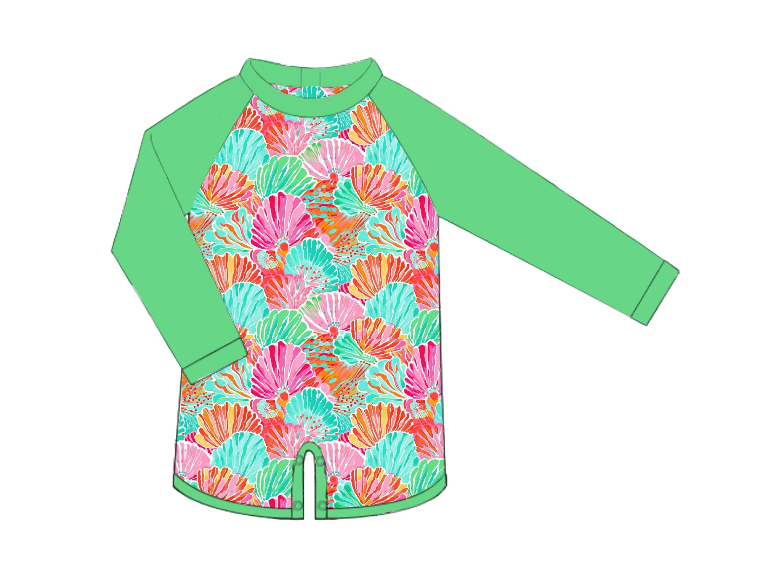 PO86 Neon Shell Swim Boy 1pc.