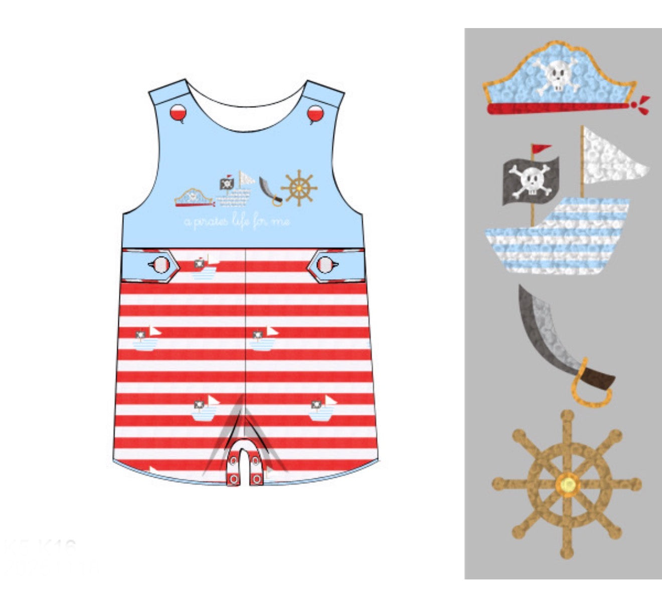 PO86 French Knot Pirates JonJon